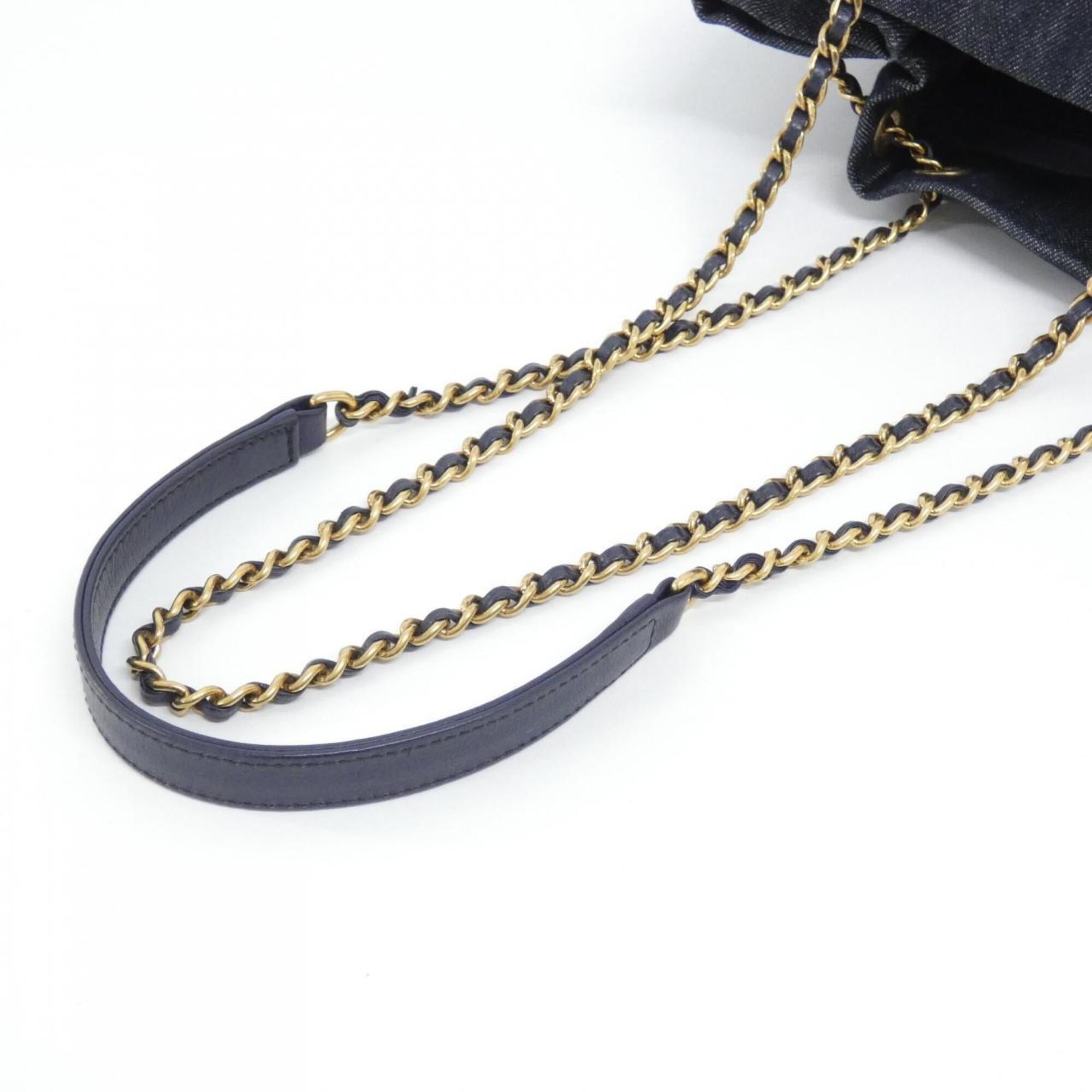 Chanel Navy Denim Shoulder Bag (Pre-Owned)