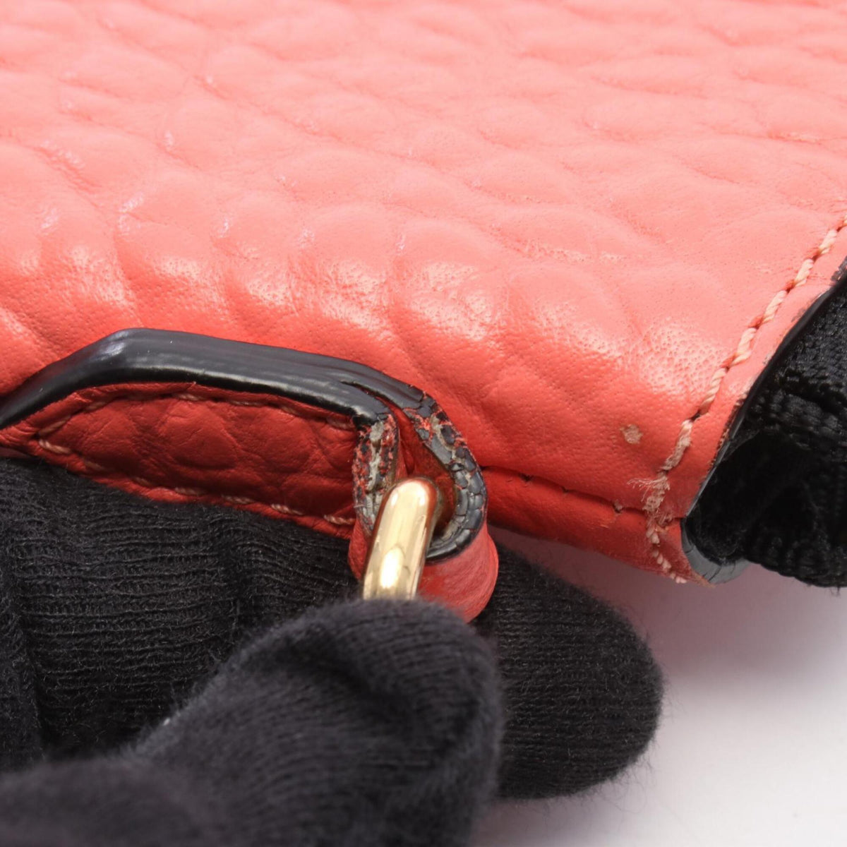 Burberry Pink Leather Handbag Shoulder Bag (Pre-Owned)