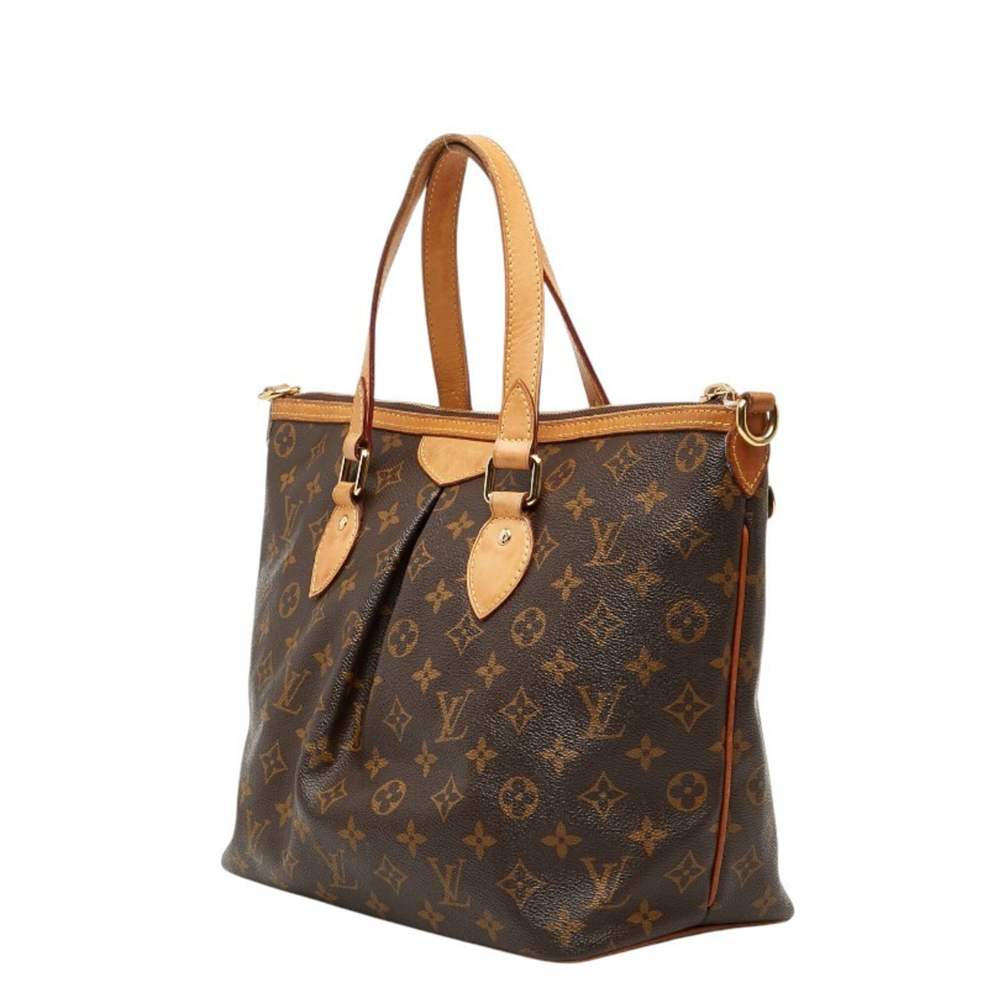 Louis Vuitton Brown Pvc Leather Handbag Shoulder Bag (Pre-Owned)