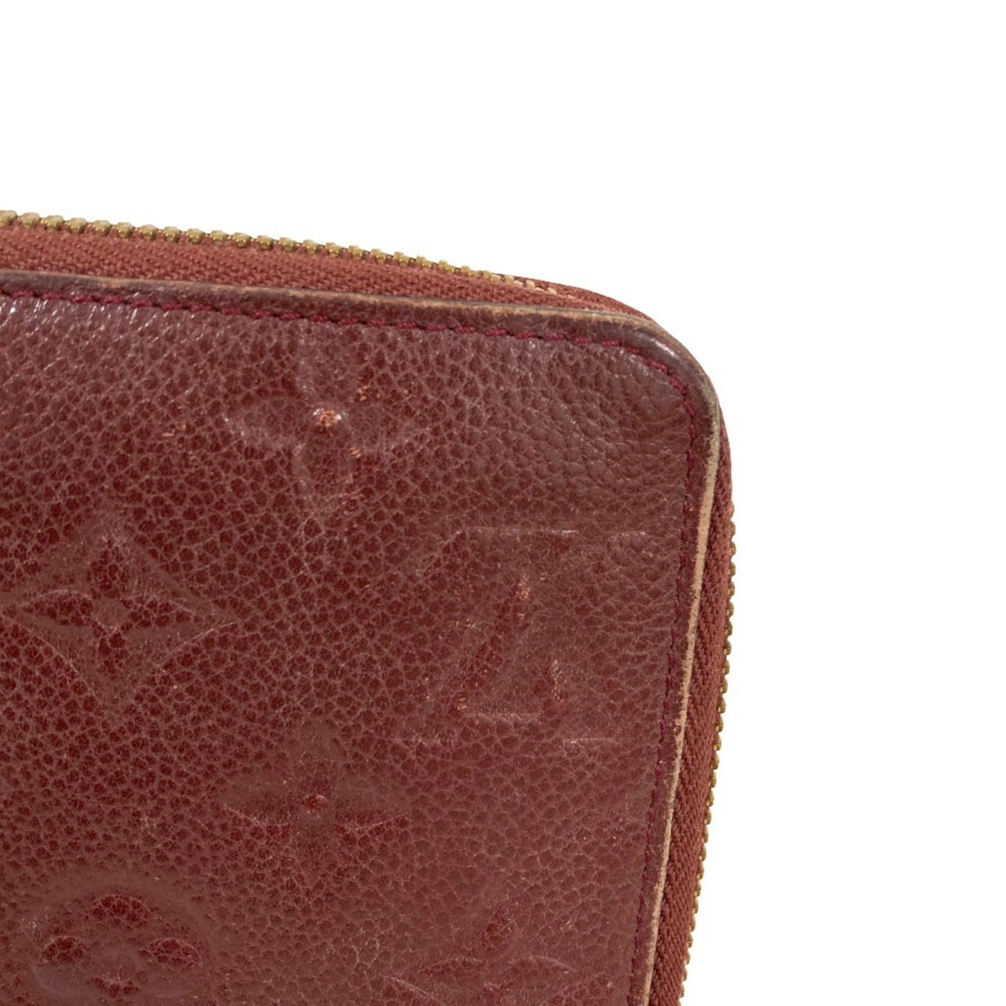 Louis Vuitton Monogram Empreinte Bordeaux Monogram Empreinte Long Wallet (Bi-Fold) (Pre-Owned)