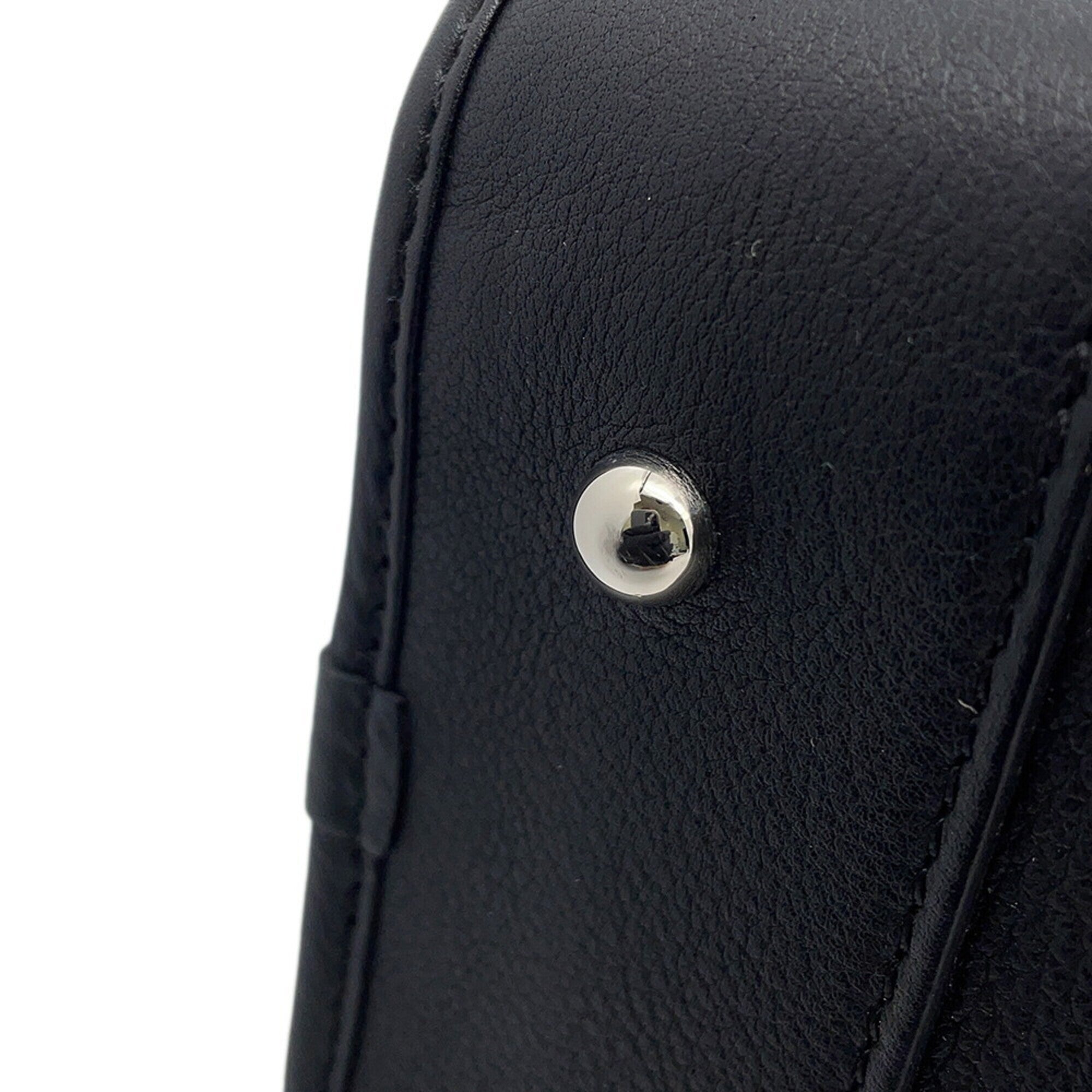 Loewe Amazona Black White Leather Handbag (Pre-Owned)