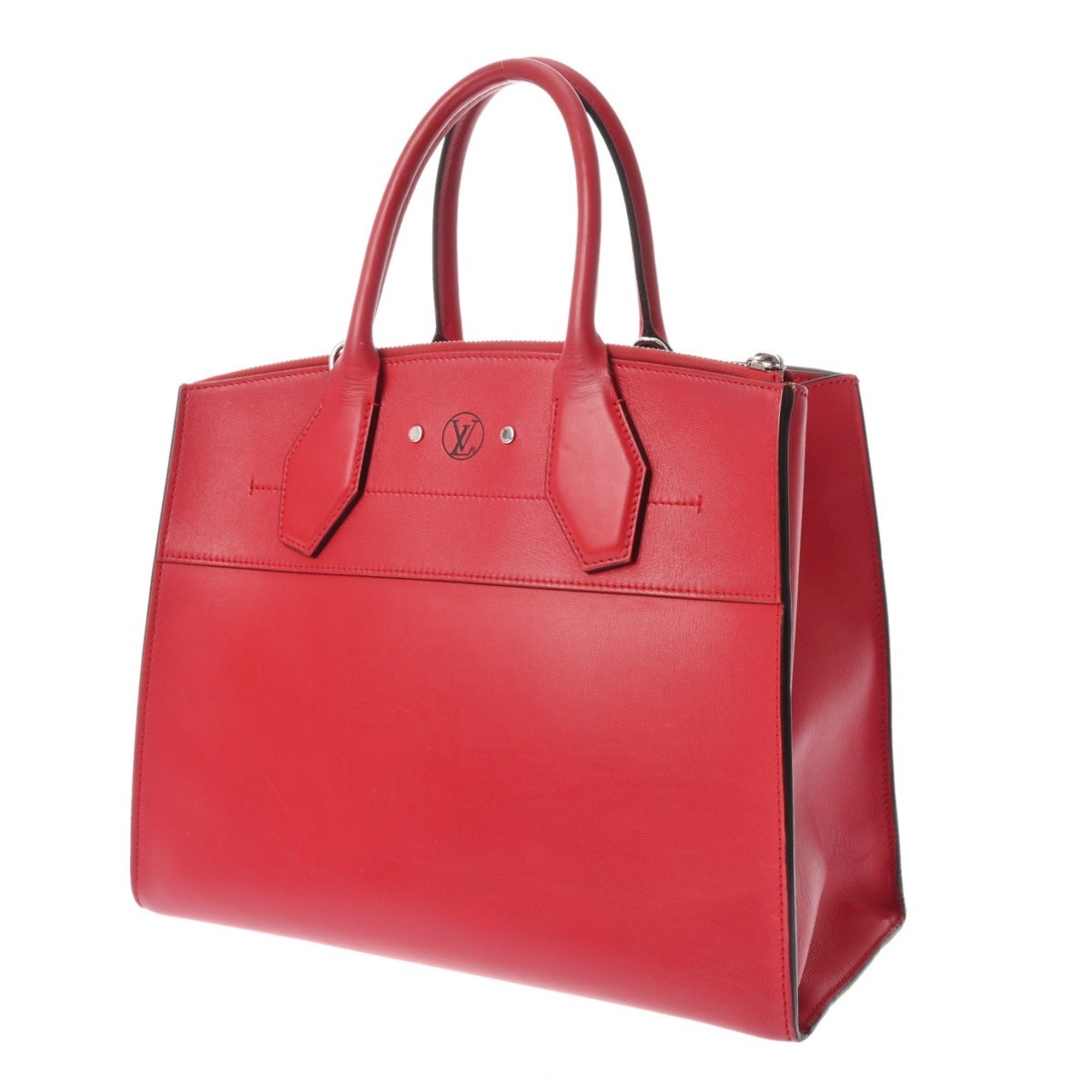 Louis Vuitton Ruby Leather Handbag (Pre-Owned)