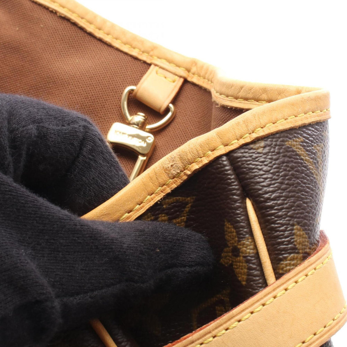 Louis Vuitton Brown Coated Canvas Pvc Monogram Leather Handbag Tote Bag (Pre-Owned)