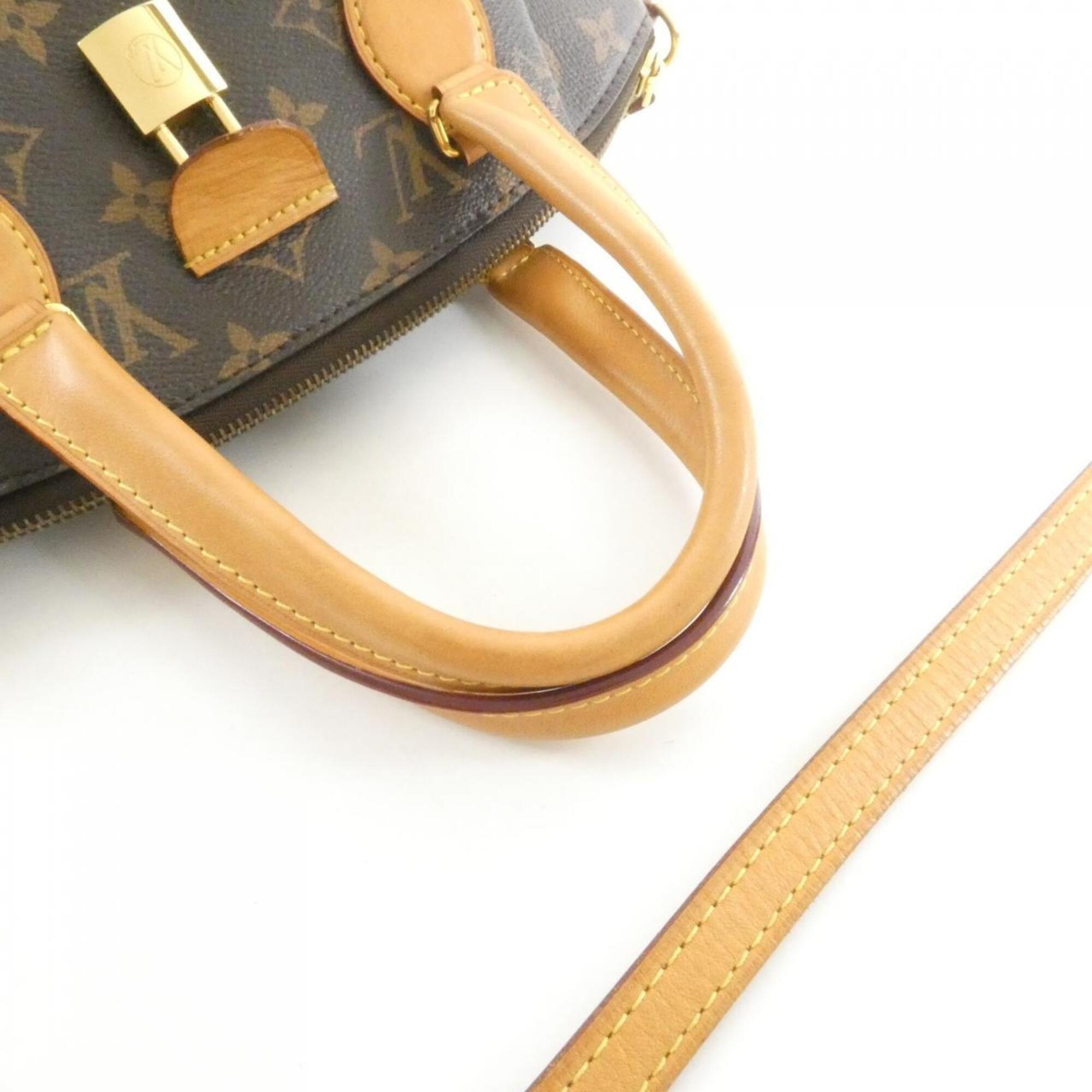 Louis Vuitton Marron Coated Canvas Handbag (Pre-Owned)