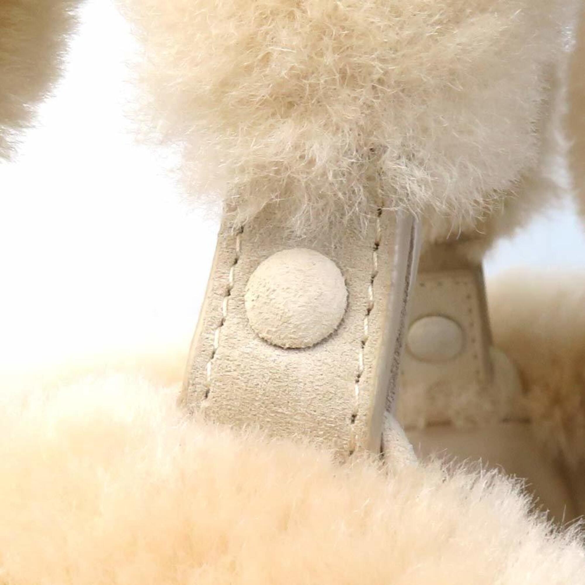 Bottega Veneta Cream Fur Suede Shoulder Bag (Pre-Owned)