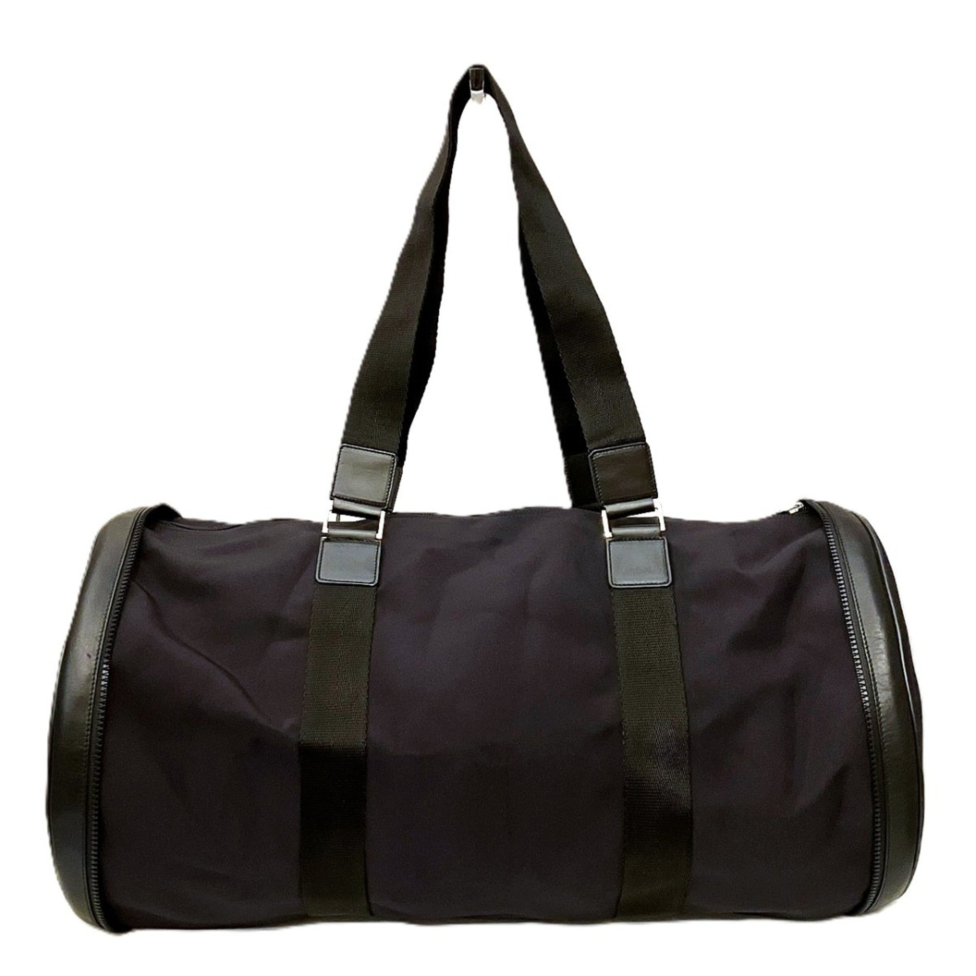 Salvatore Ferragamo Black Nylon Boston Bag (Pre-Owned)