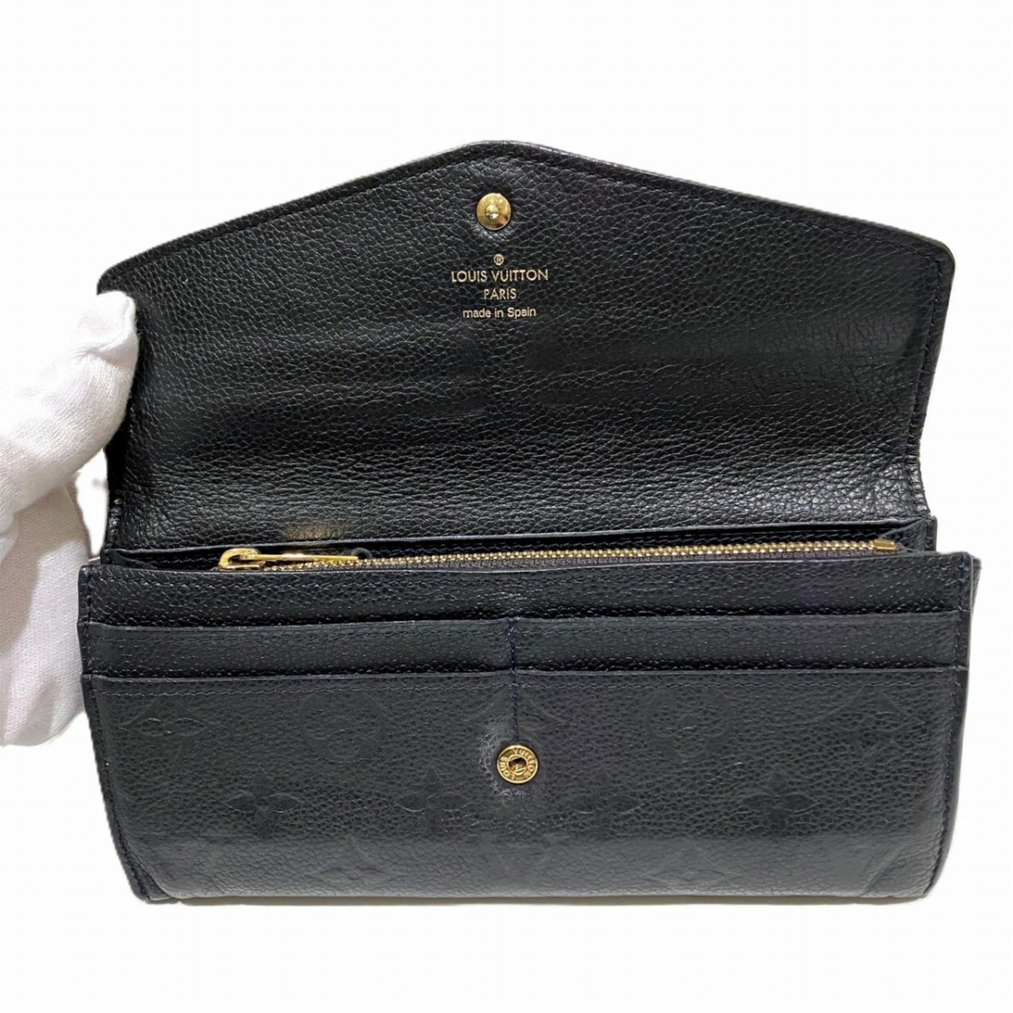 Louis Vuitton Monogram Empreinte Black Monogram Empreinte Long Wallet (Bi-Fold) (Pre-Owned)