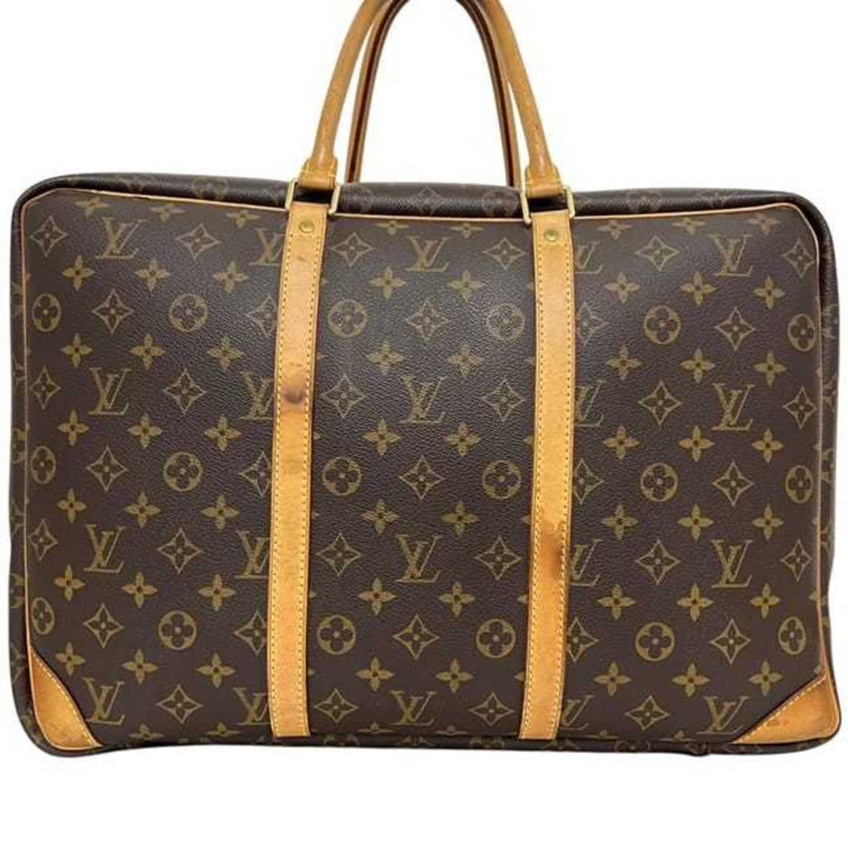 Louis Vuitton Brown Monogram Leather Boston Bag (Pre-Owned)
