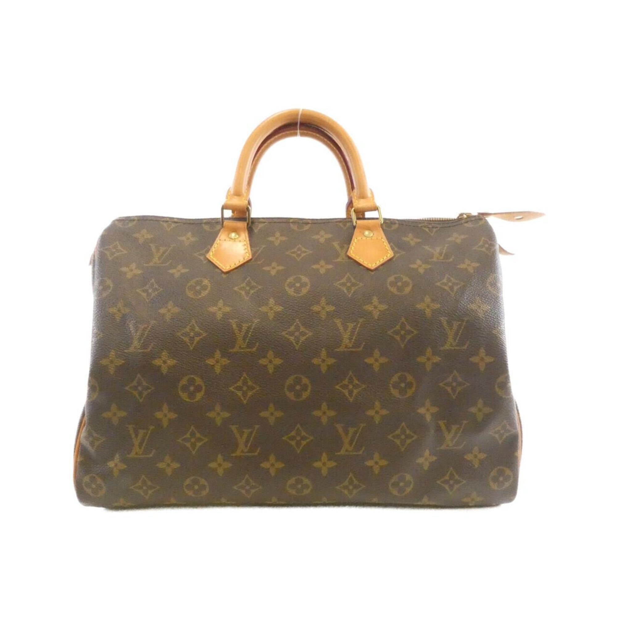 Louis Vuitton Monogram Marron Coated Canvas Boston Bag (Pre-Owned)