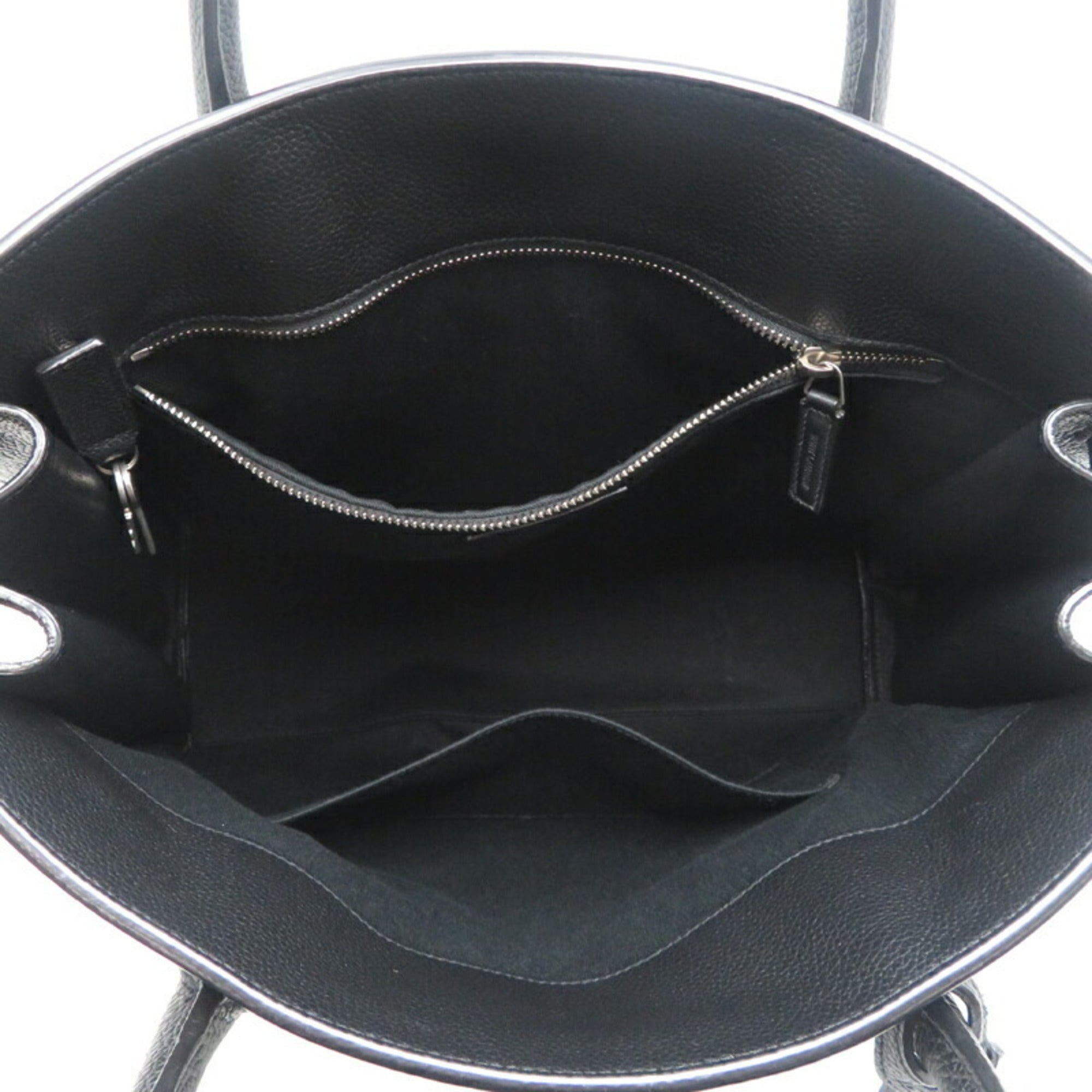 Saint Laurent Black Leather Tote Bag (Pre-Owned)