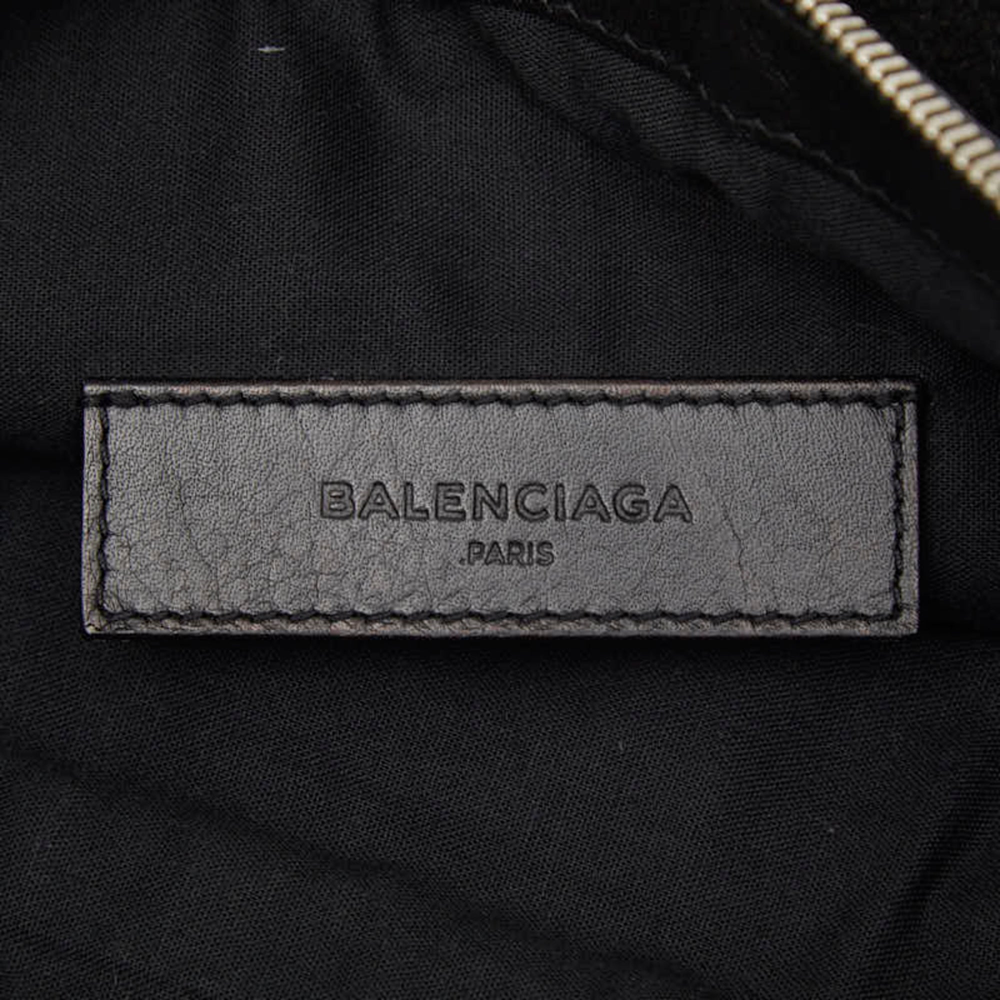 Balenciaga Black Suede Leather Clutch Bag (Pre-Owned)