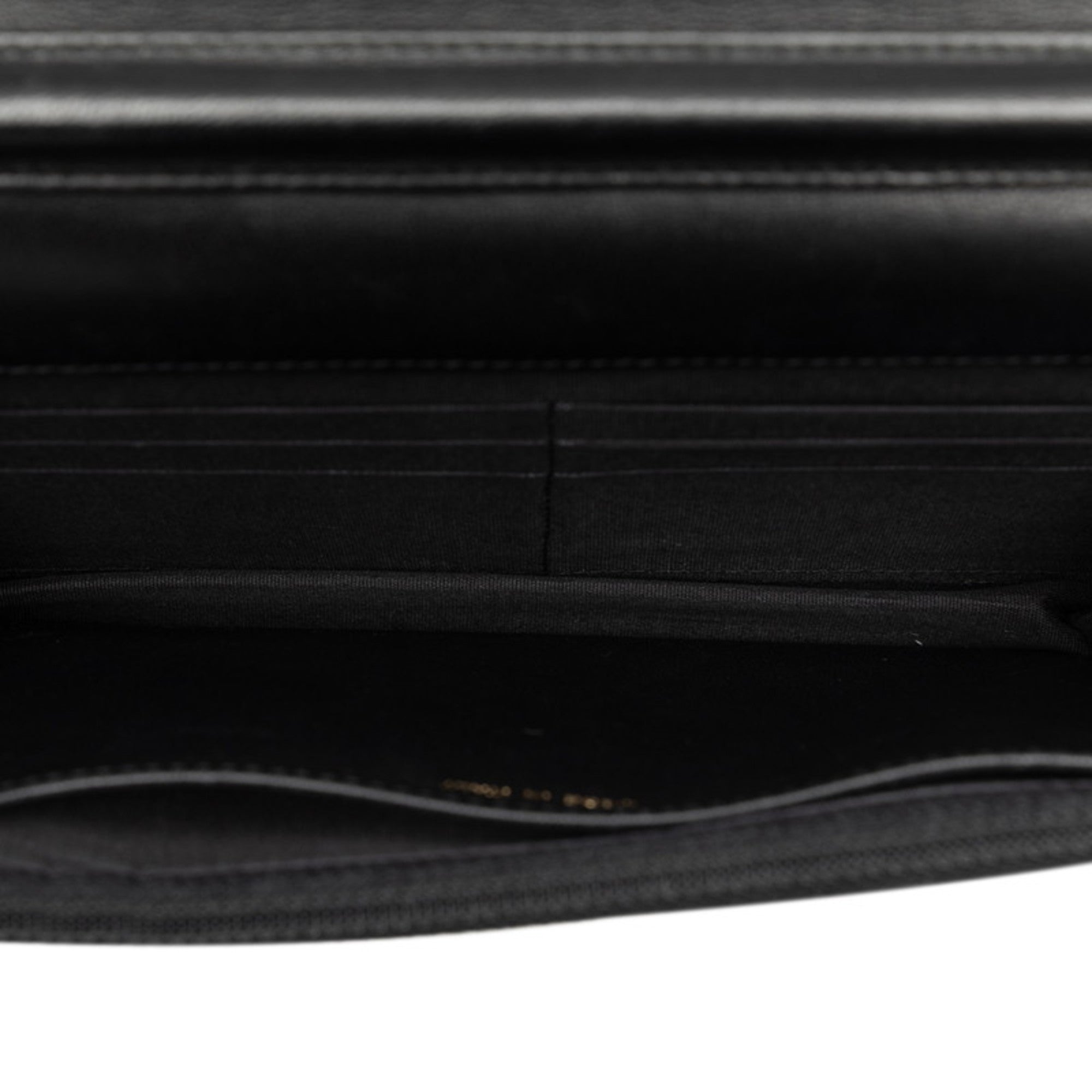 Chanel Black Suede Chain/Shoulder Wallet (Pre-Owned)