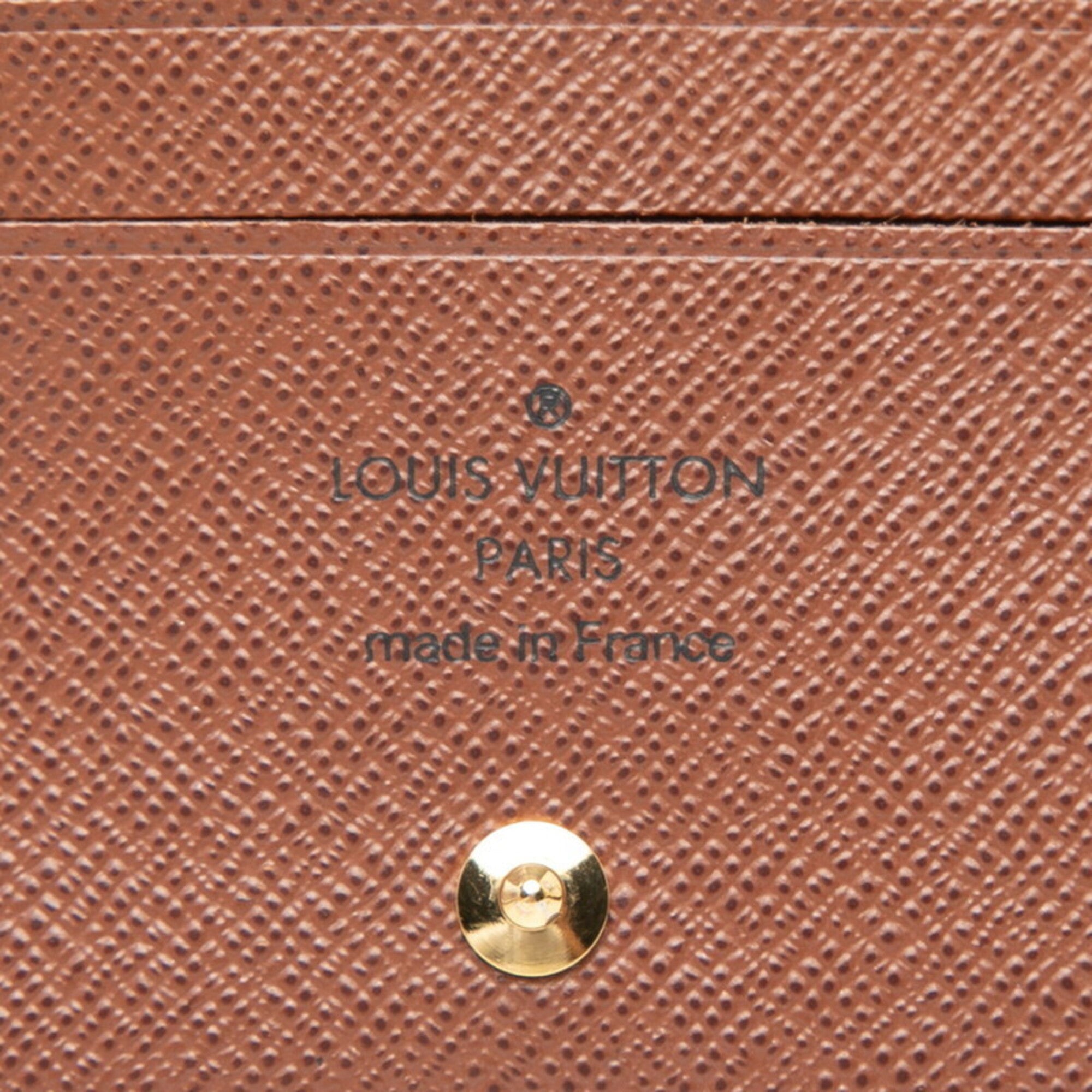 Louis Vuitton Monogram Brown Pvc Leather Wallet (Bi-Fold) (Pre-Owned)