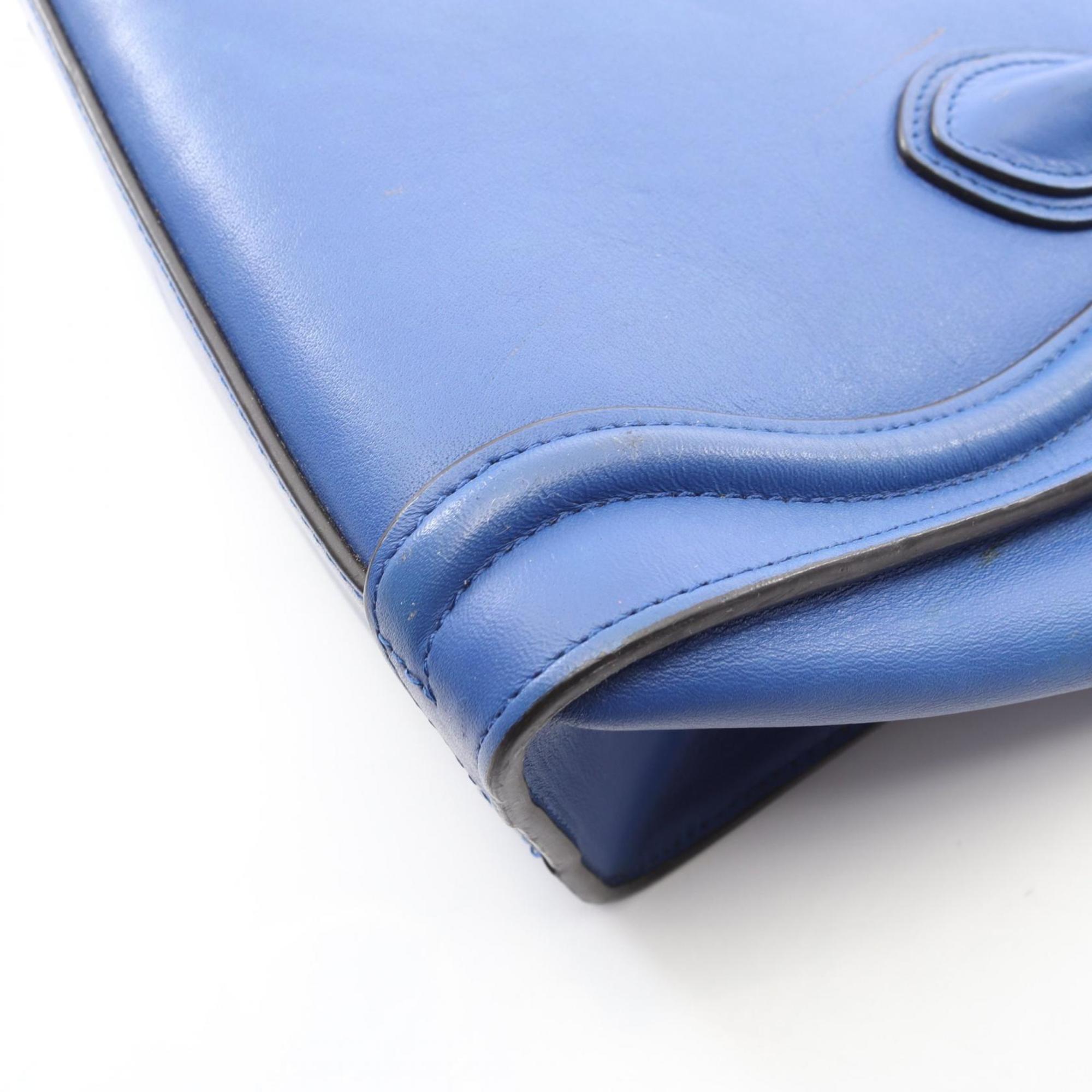 Celine Blue Leather Handbag (Pre-Owned)