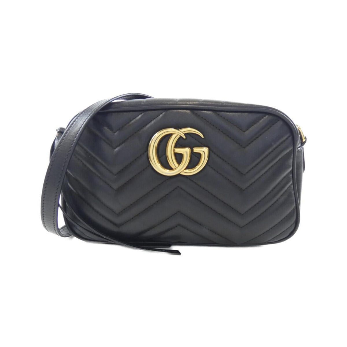 Gucci Black Quilting Leather Shoulder Bag (Pre-Owned)