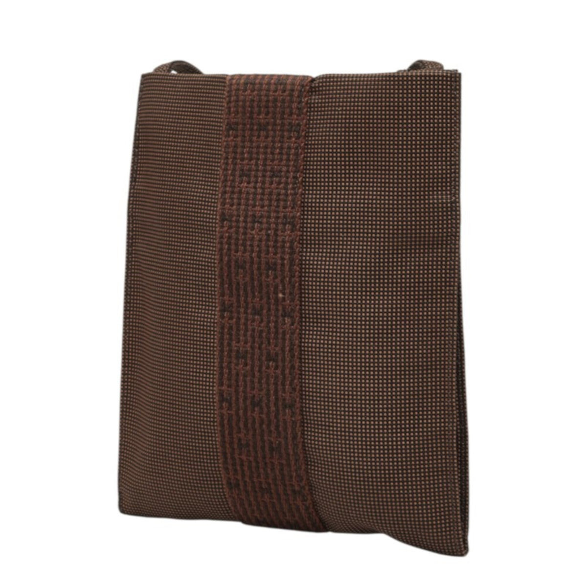 Hermes Brown Canvas Pochette Shoulder Bag (Pre-Owned)