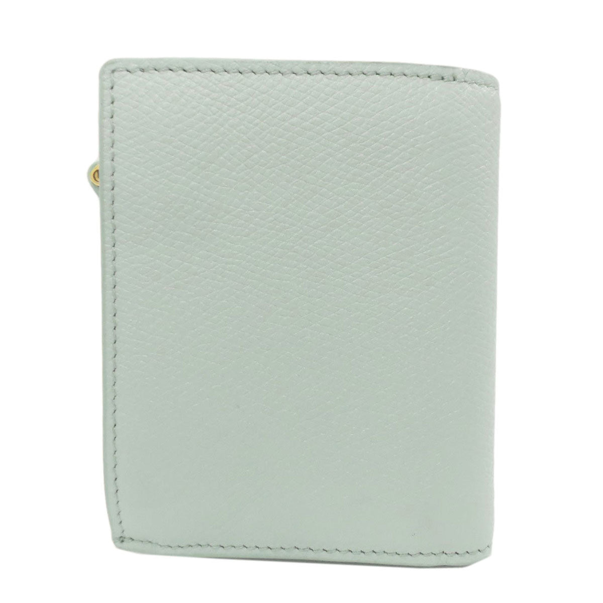 Valentino Light Green Leather Wallet (Bi-Fold) (Pre-Owned)