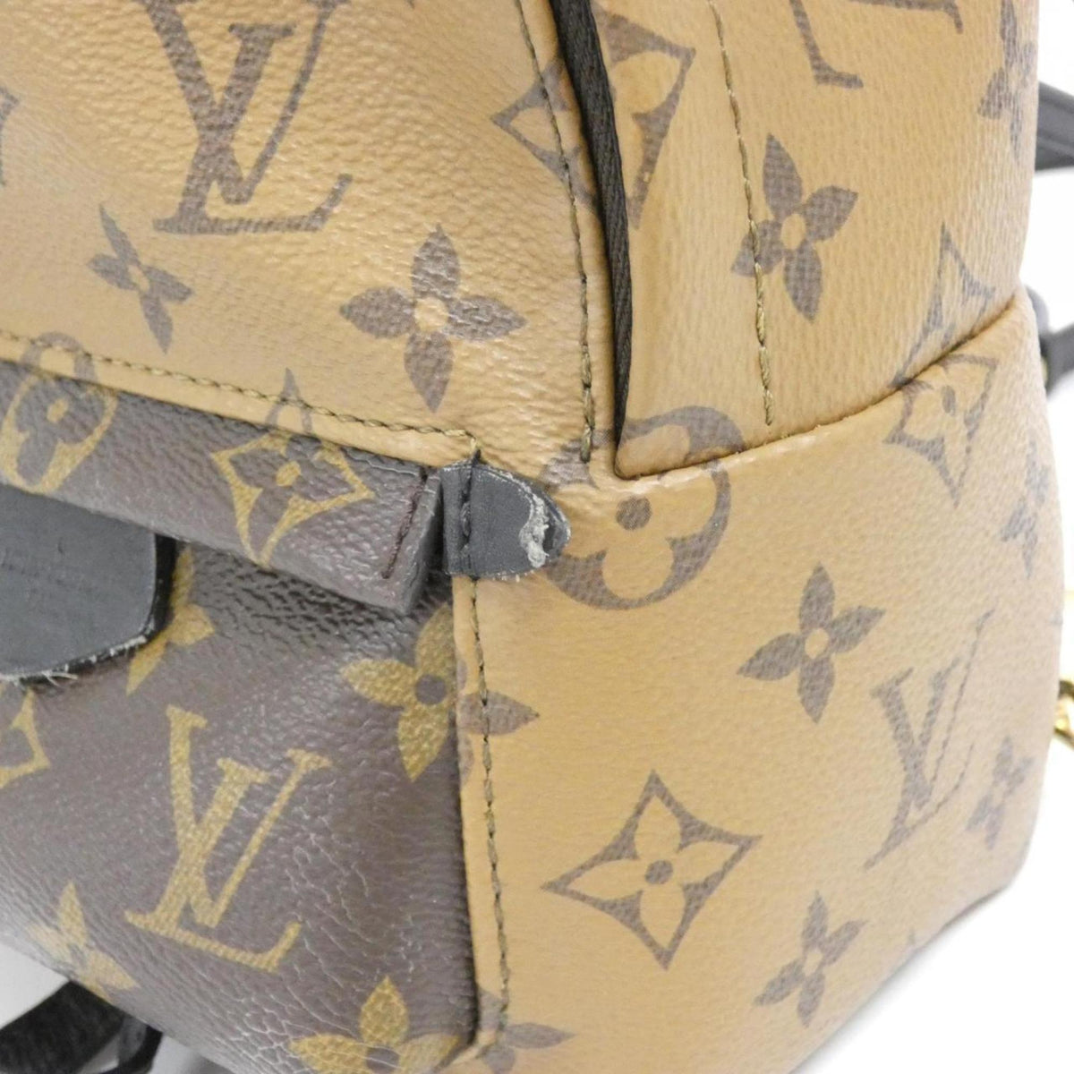 Louis Vuitton Brown Coated Canvas Backpack (Pre-Owned)
