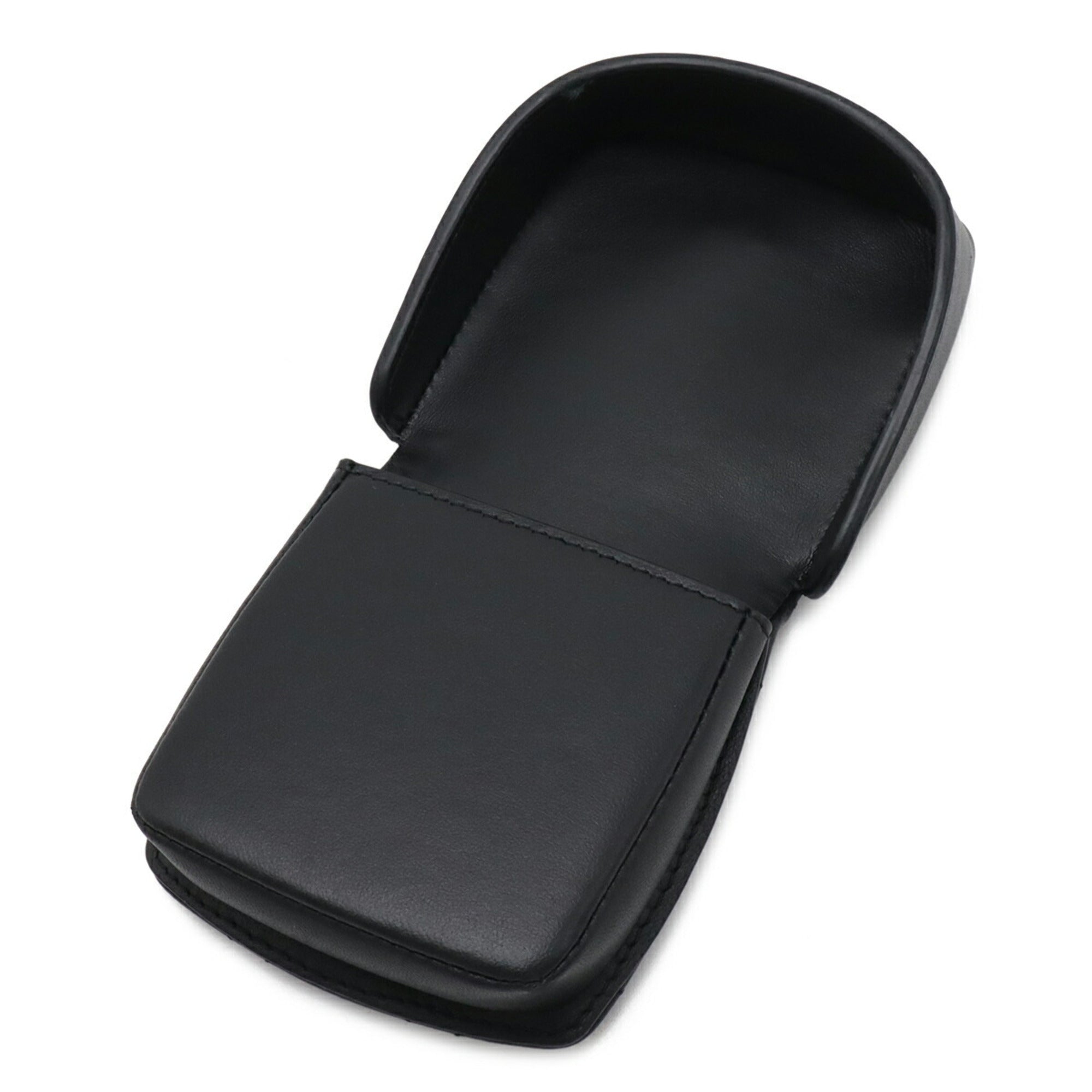 Chanel Black Leather Coin Purse/Coin Case (Pre-Owned)