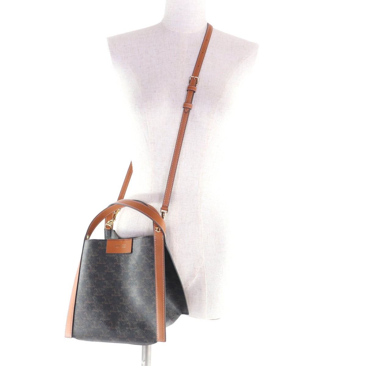 Celine Yellow Canvas Shoulder Bag (Pre-Owned)