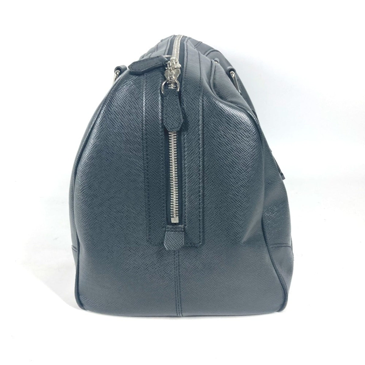 Louis Vuitton Ardoise Black Taiga Leather Boston Bag Handbag (Pre-Owned)