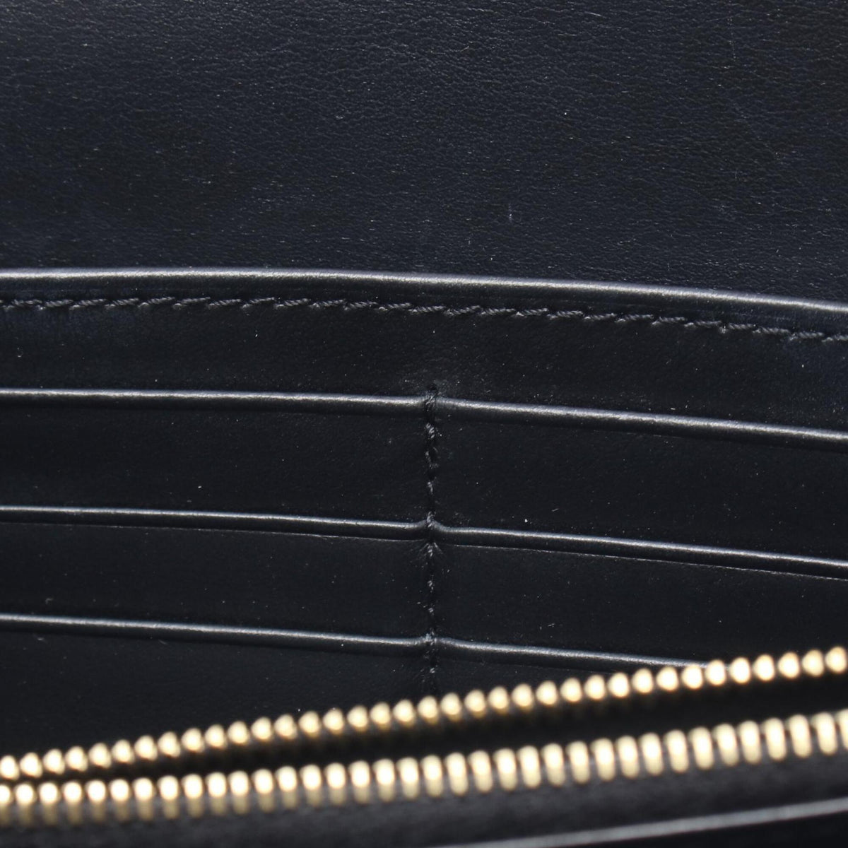 Celine Black Leather Long Wallet (Bi-Fold) (Pre-Owned)