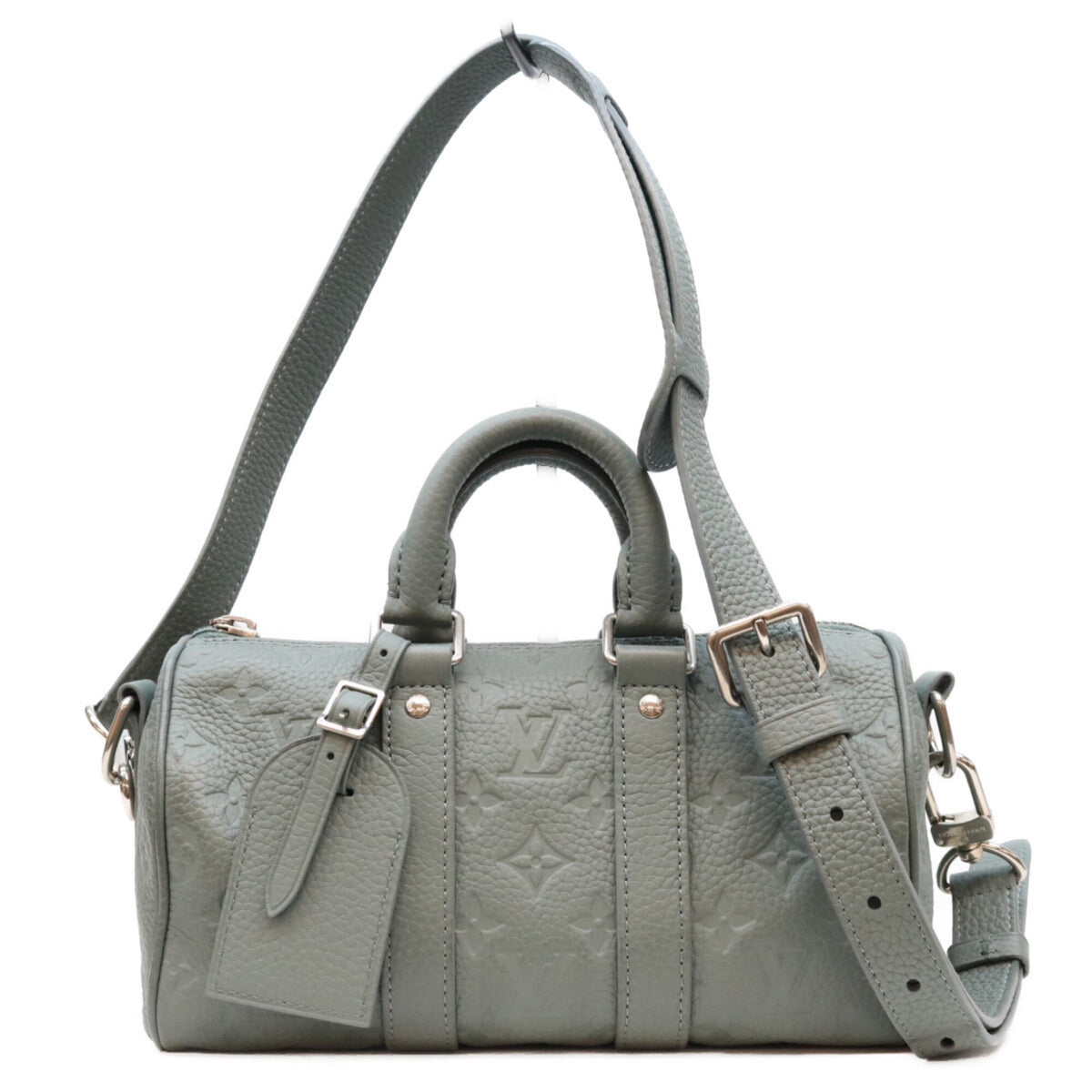 Louis Vuitton Green Leather Boston Bag Shoulder Bag (Pre-Owned)