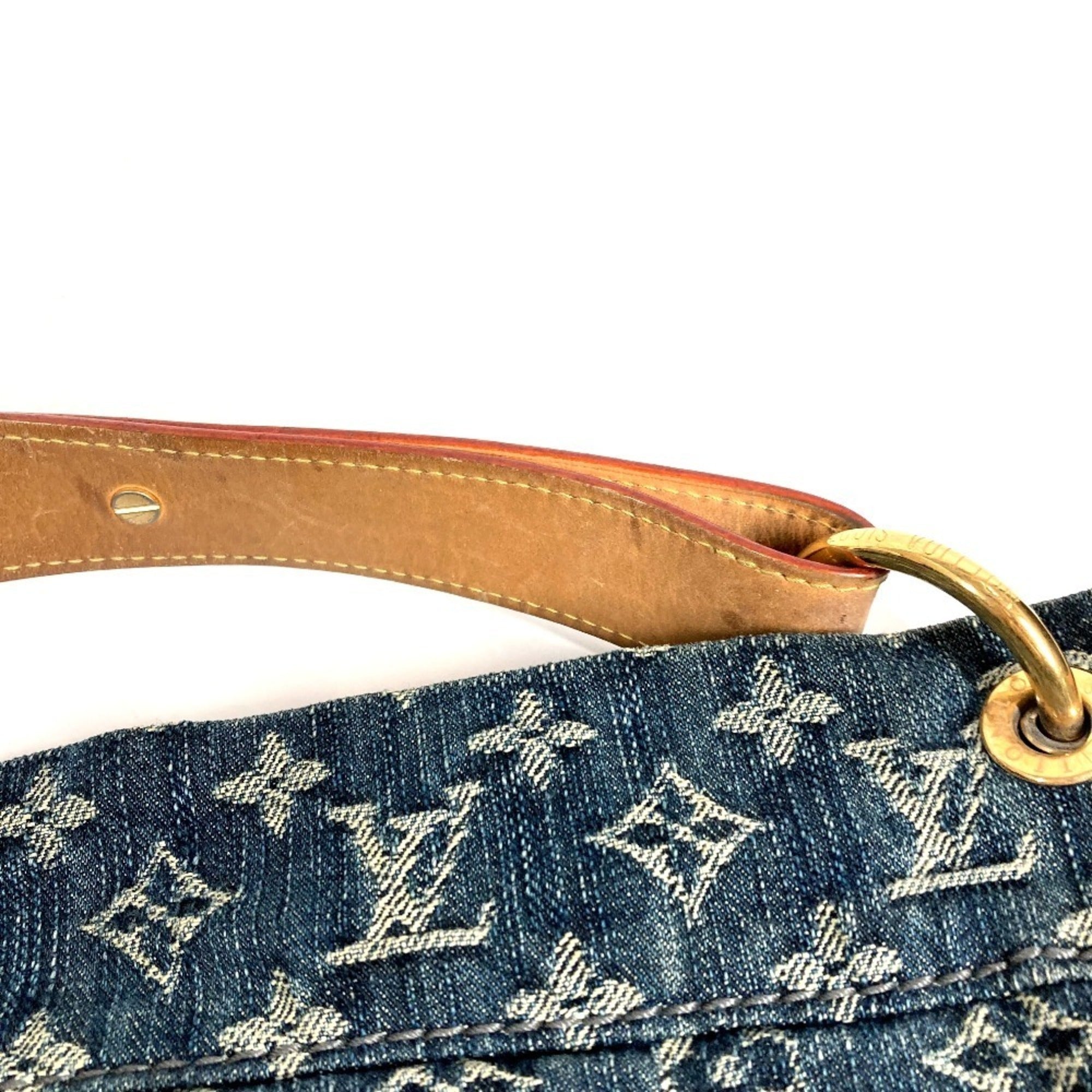 Louis Vuitton Monogram Denim Blue Monogram Denim Shoulder Bag Tote Bag (Pre-Owned)