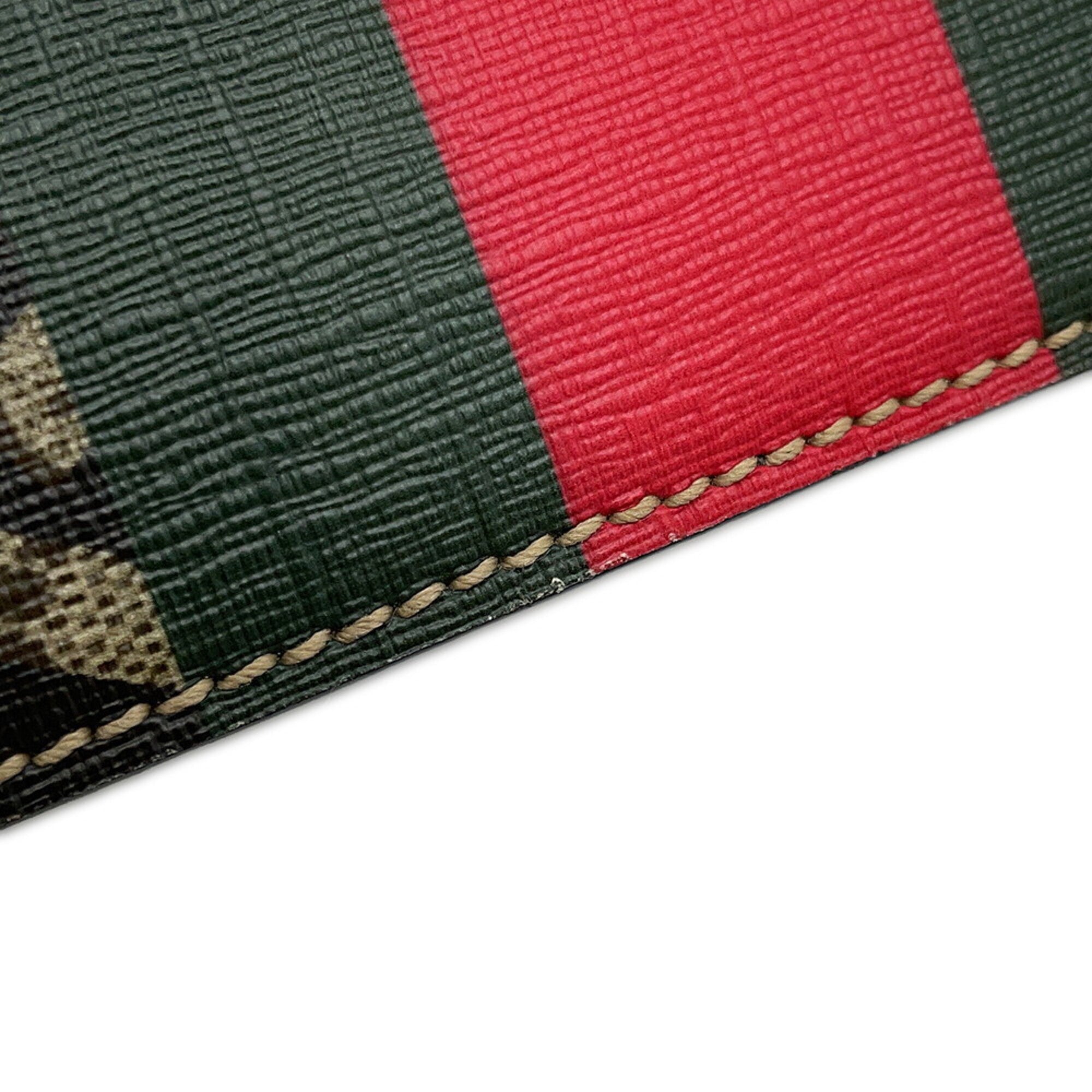 Gucci Black Multi-Color Leather Clutch Bag Handbag Pouch (Pre-Owned)
