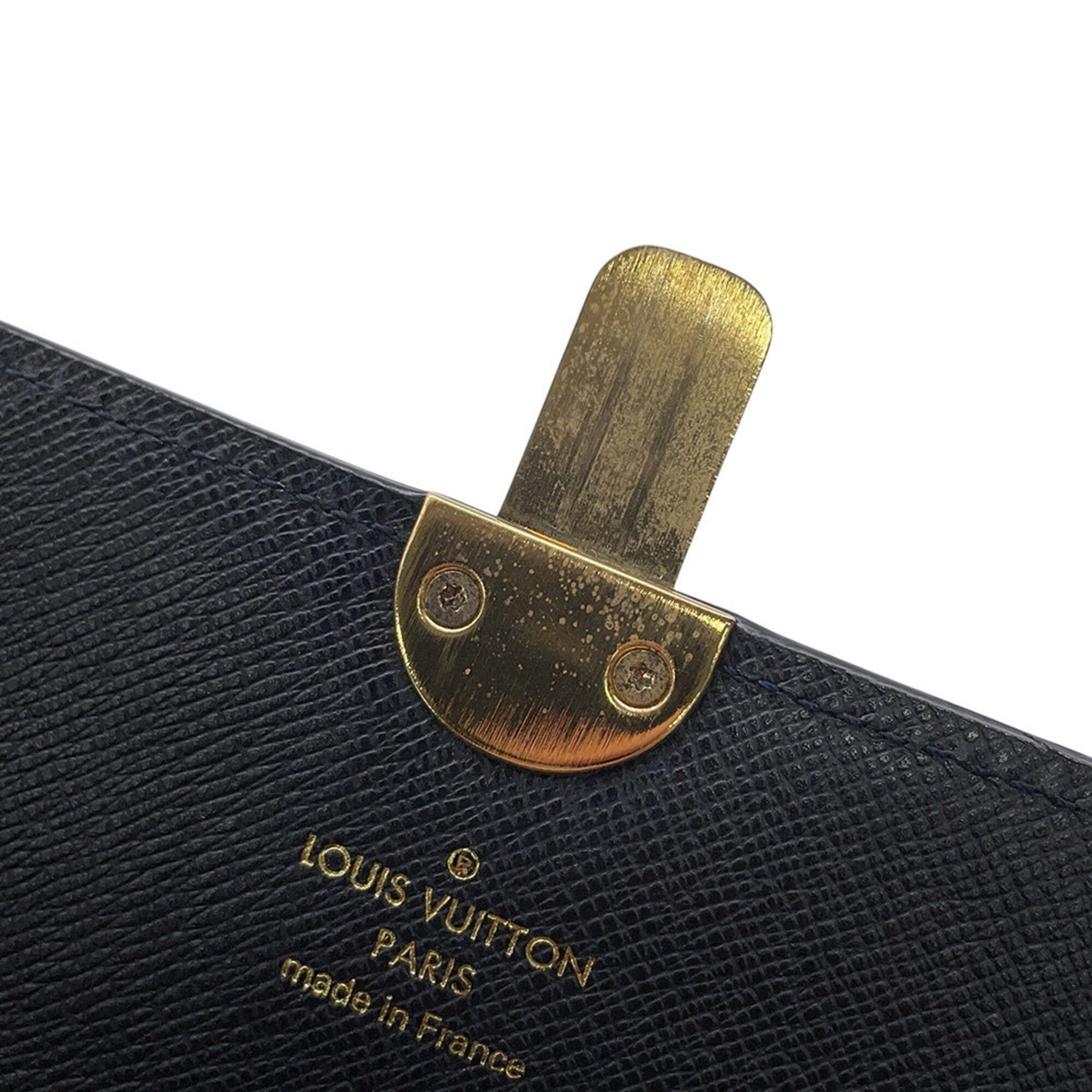 Louis Vuitton Monogram Idylle Gray Navy Monogram Idylle Long Wallet (Bi-Fold) (Pre-Owned)
