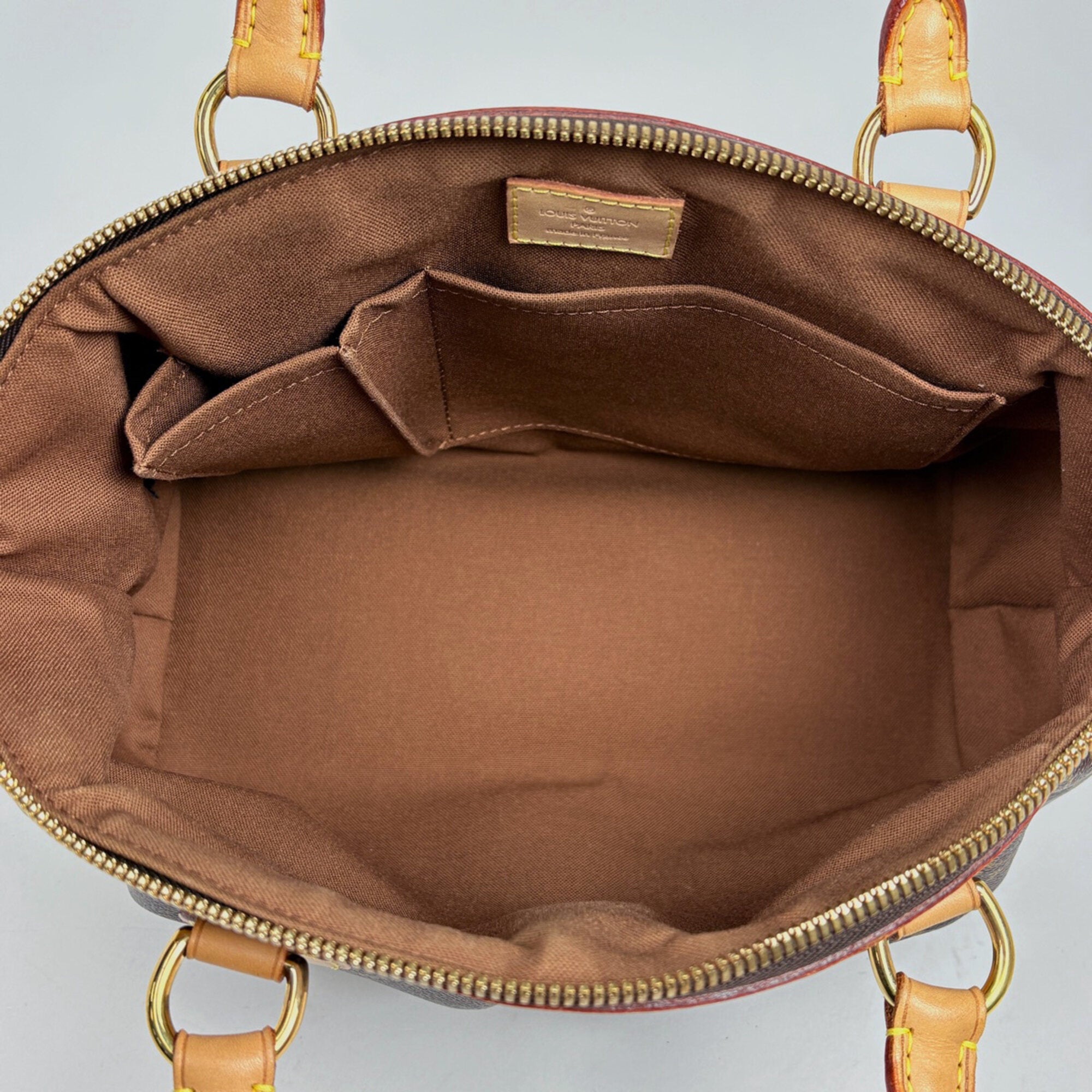 Louis Vuitton Brown Monogram Handbag Tote Bag (Pre-Owned)