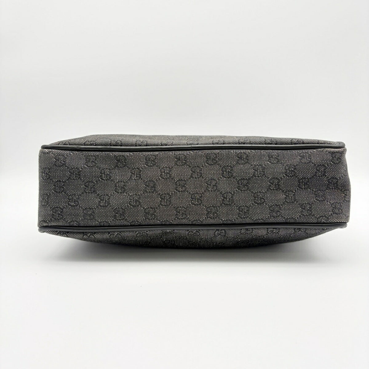 Gucci Black Canvas Leather Tote Bag (Pre-Owned)
