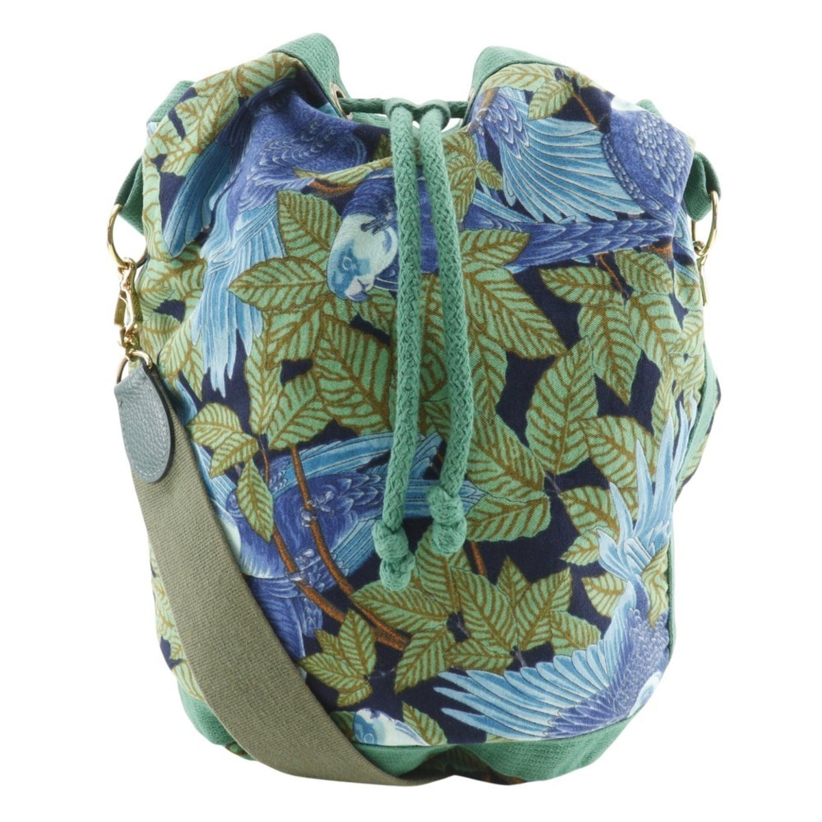 Hermes Green Cotton Shoulder Bag (Pre-Owned)