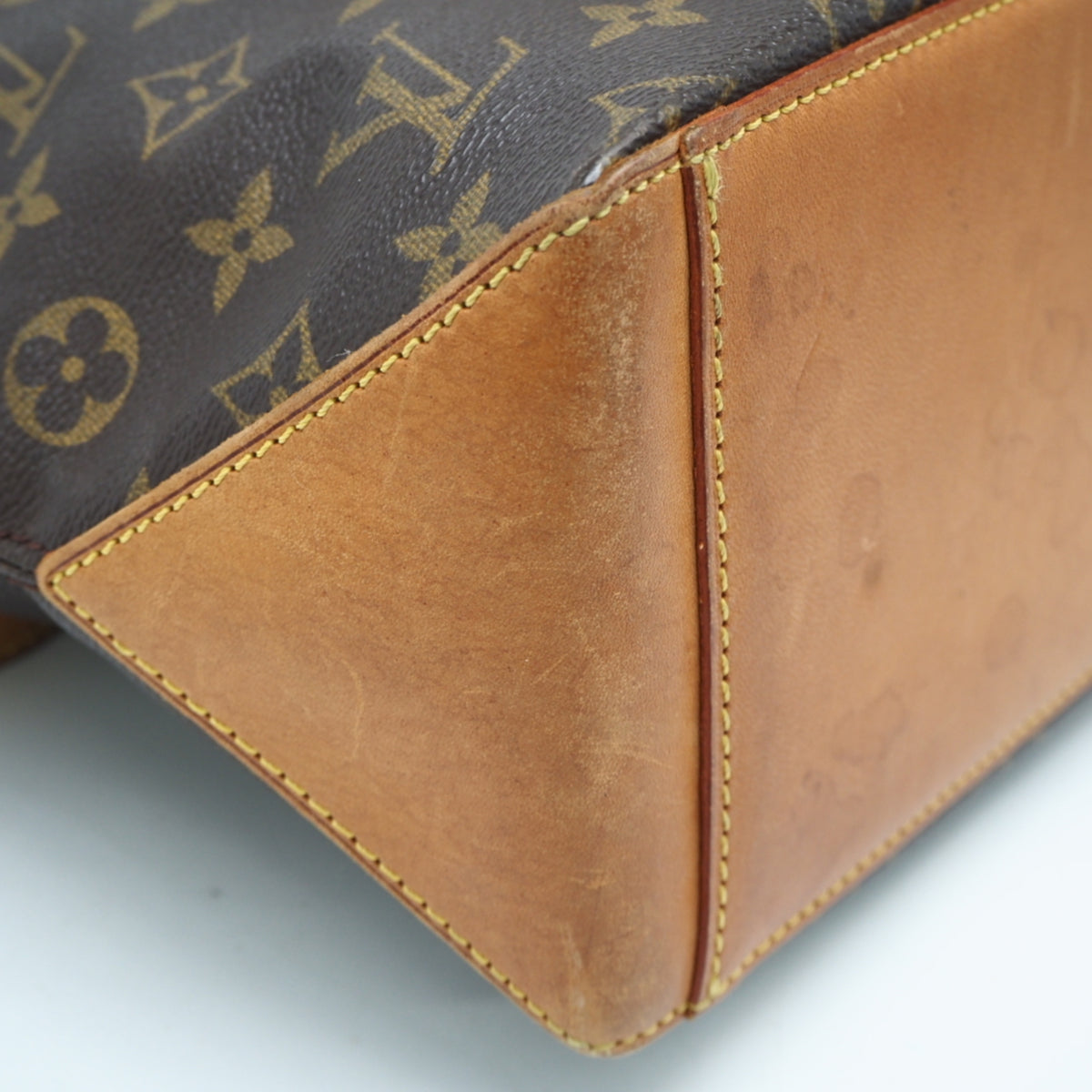 Louis Vuitton Monogram Brown Coated Canvas Leather Handbag (Pre-Owned)