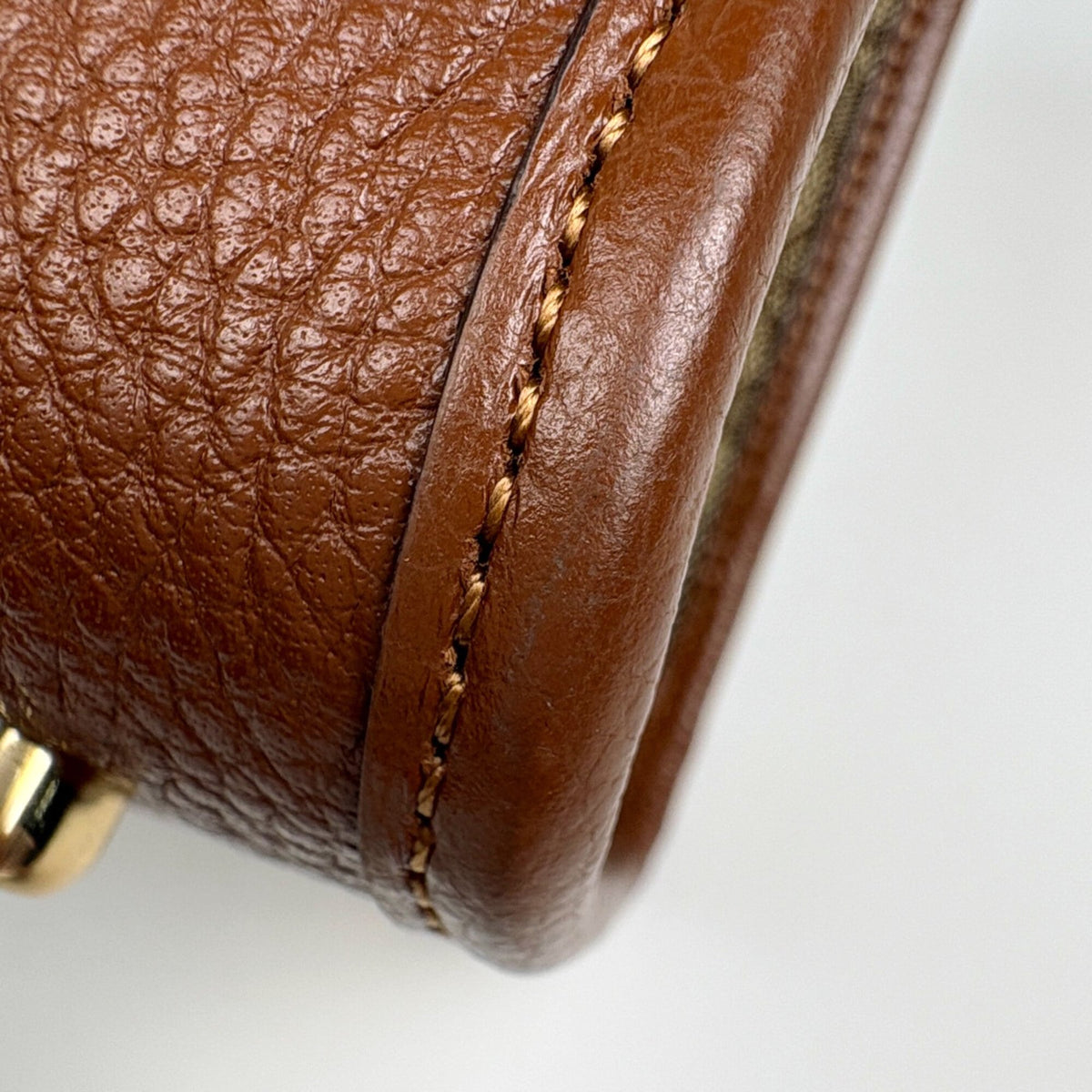 Coach Signature Brown Canvas Leather Tote Bag (Pre-Owned)
