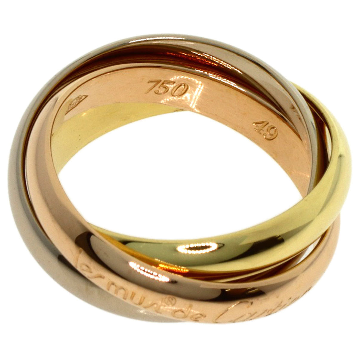 Cartier Trinity Yellow Gold (18K) Pink Gold (18K) White Gold (18K) Band Ring (Pre-Owned)