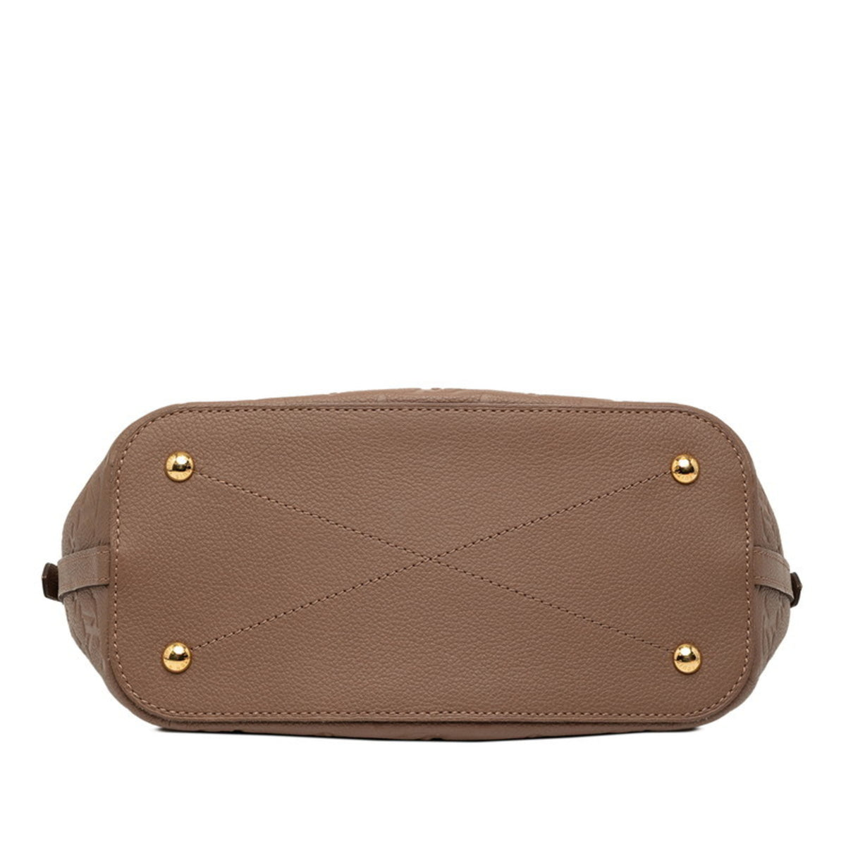 Louis Vuitton Taupe Leather Handbag Shoulder Bag (Pre-Owned)