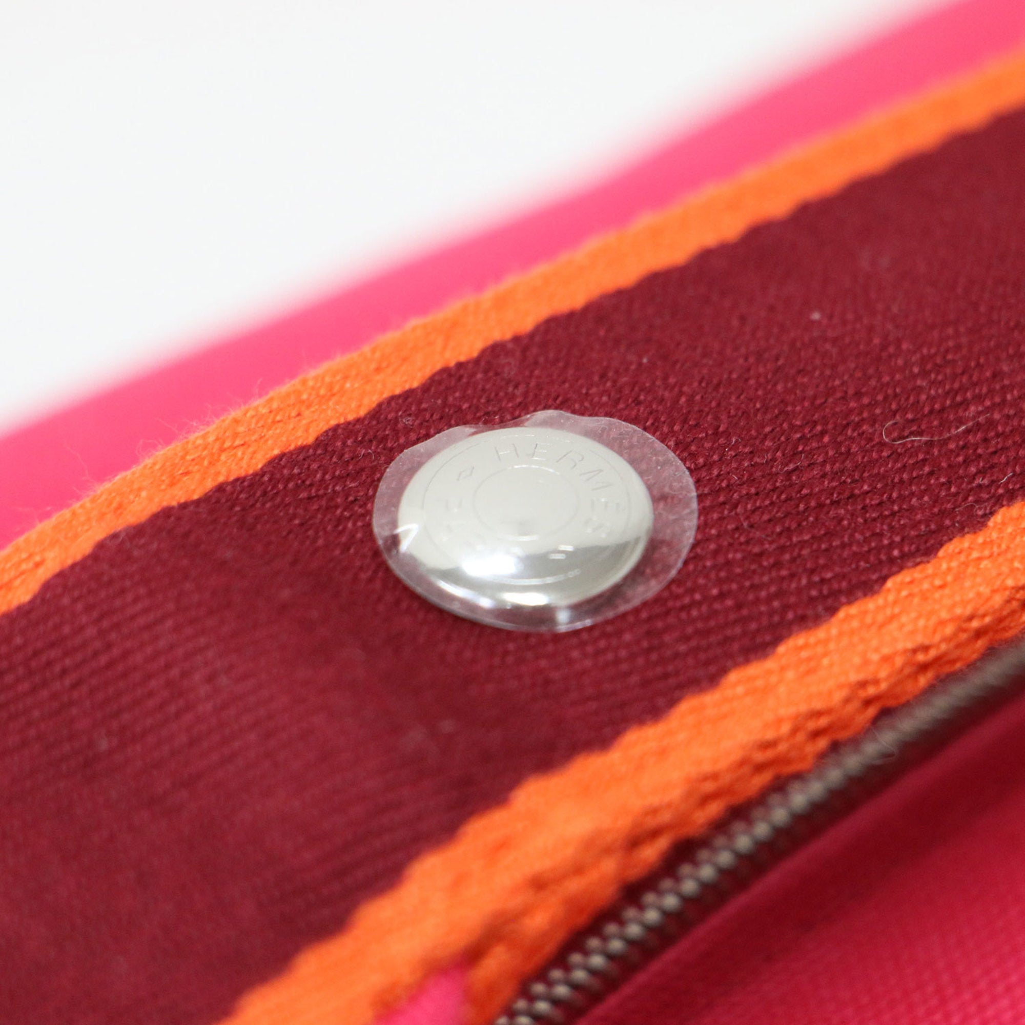 Hermes Black Pink Cotton Pouch (Pre-Owned)