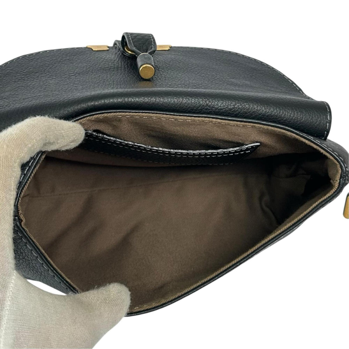 Chloé Black Leather Shoulder Bag (Pre-Owned)