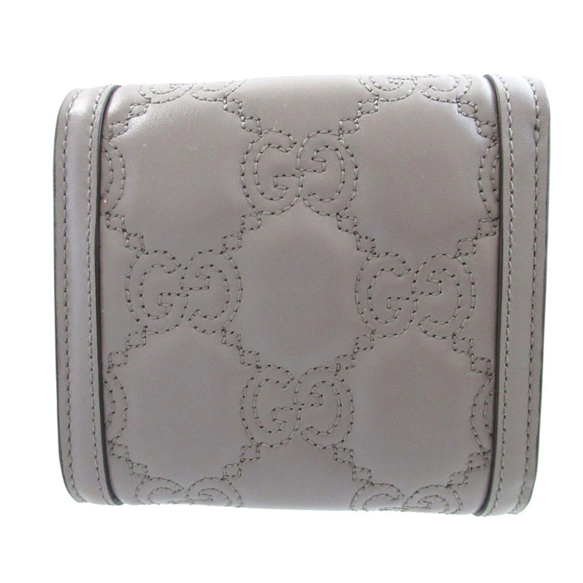 Gucci Gray Leather Wallet (Bi-Fold) (Pre-Owned)