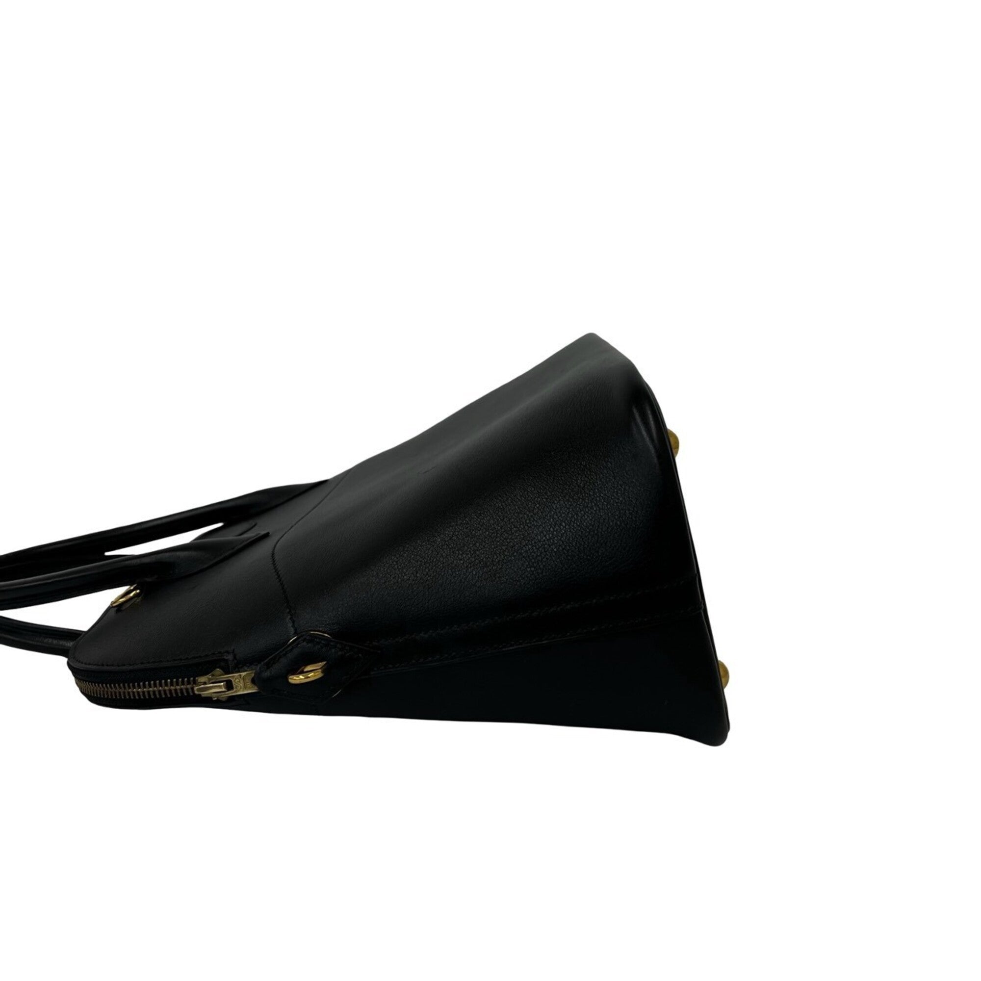Hermes Black Chamonix Leather Handbag Shoulder Bag (Pre-Owned)
