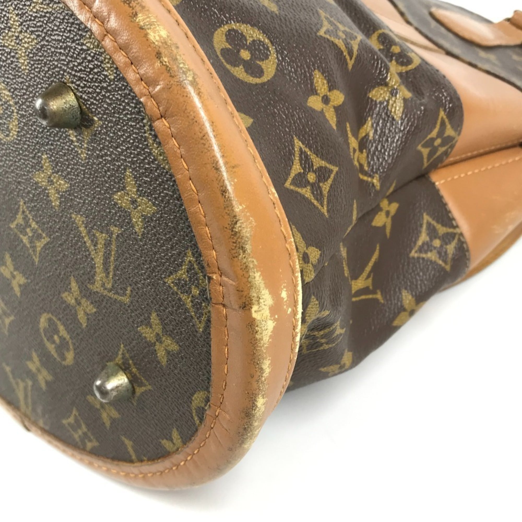 Louis Vuitton Brown Monogram Canvas Handbag Pouch Tote Bag (Pre-Owned)