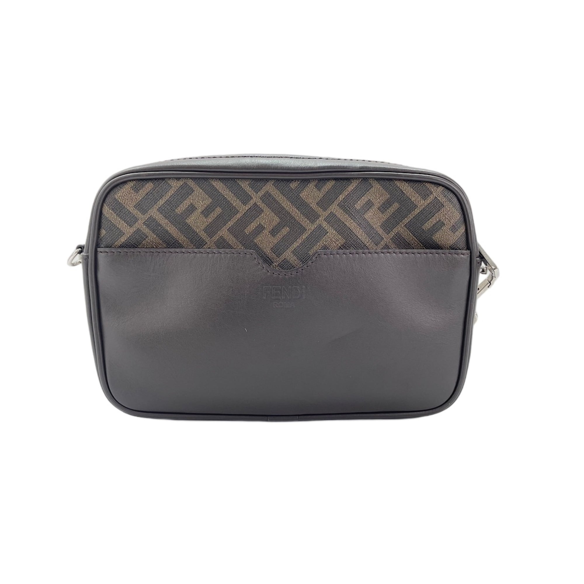 Fendi Brown Zucca Shoulder Bag (Pre-Owned)