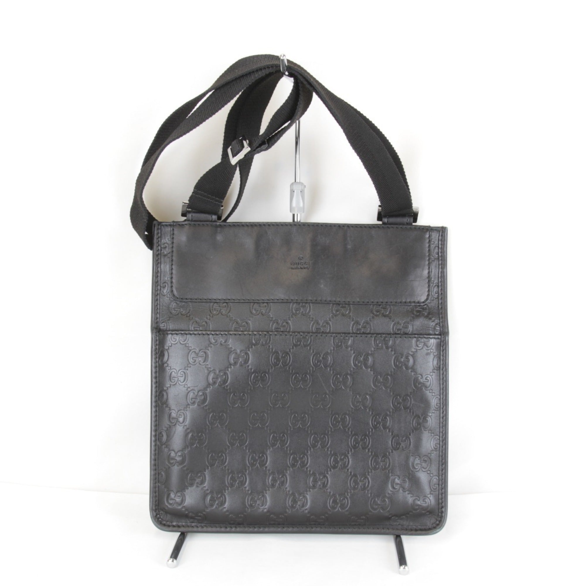 Gucci Black Leather Shoulder Bag (Pre-Owned)