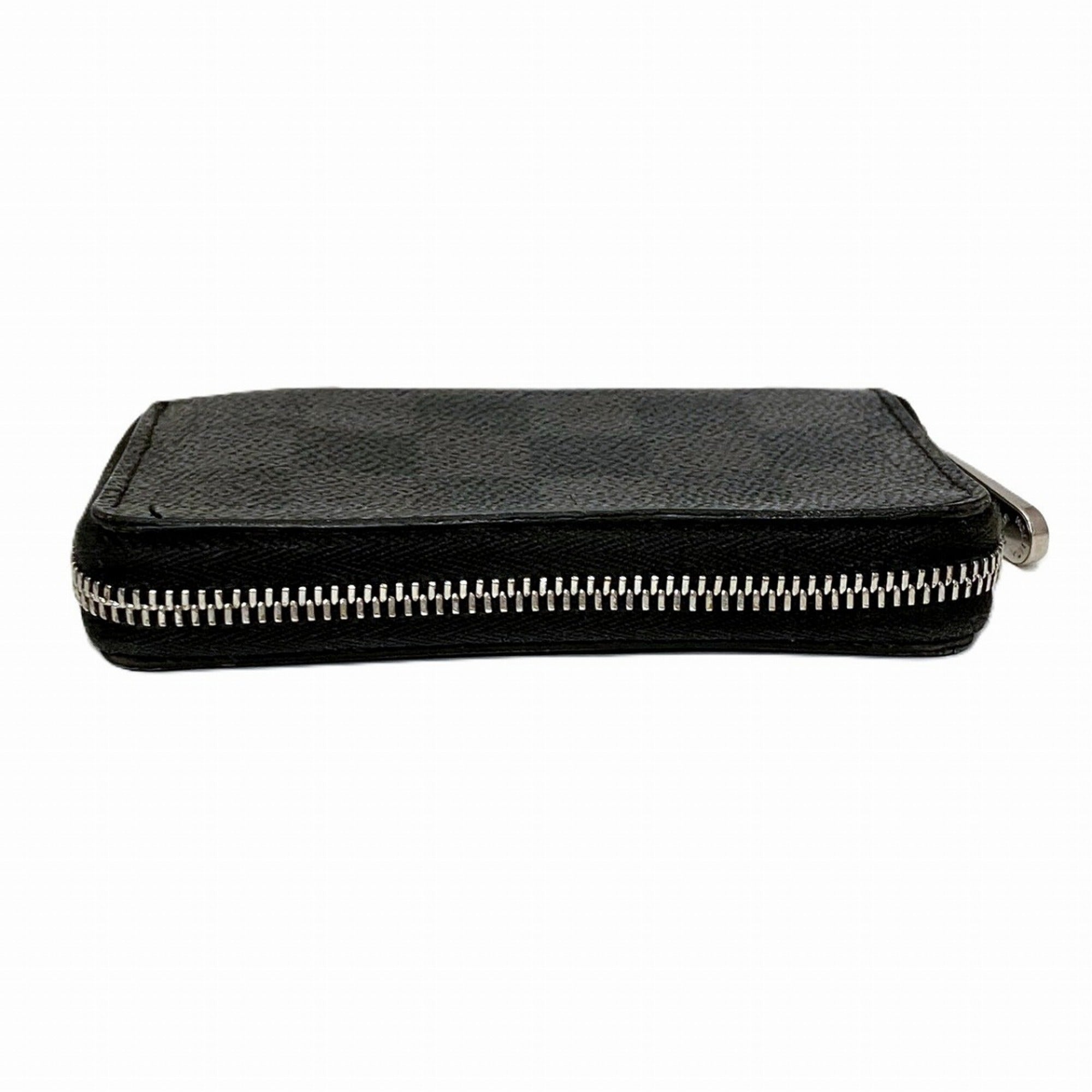 Louis Vuitton Black Damier Graphite Damier Graphite Coin Purse/Coin Case (Pre-Owned)