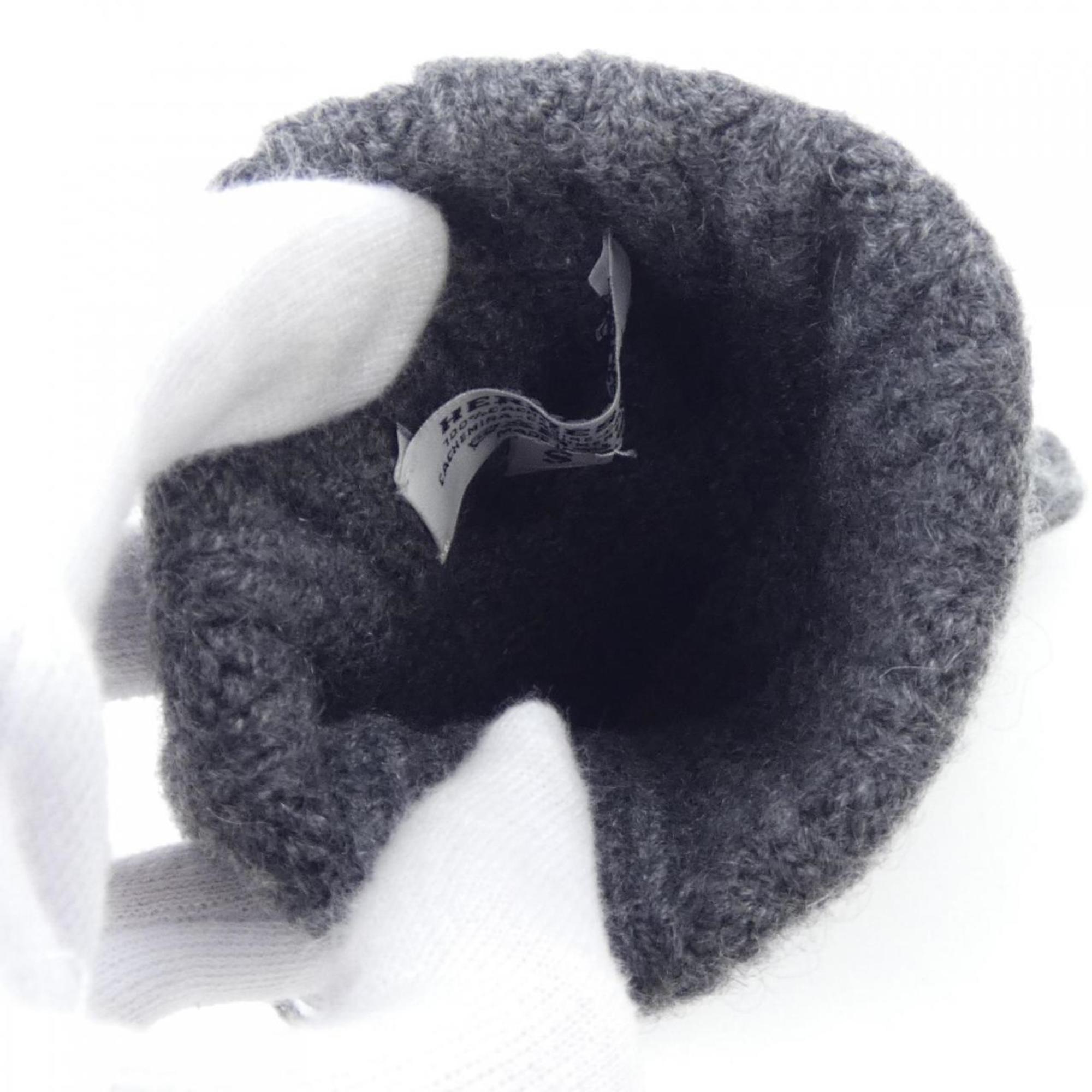 Hermes Gray Cashmere Warm Gloves (Pre-Owned)