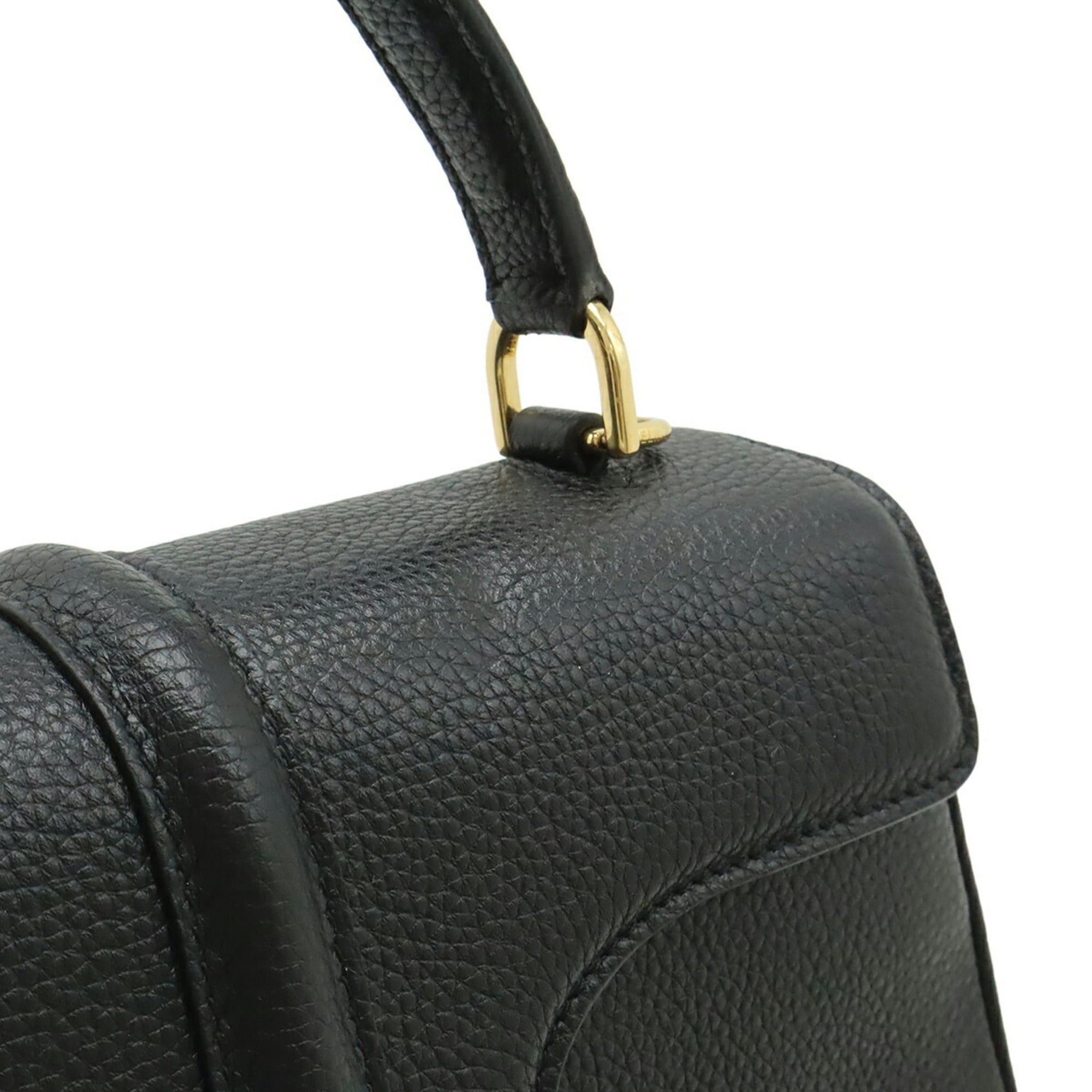 Celine Black Leather Handbag Shoulder Bag (Pre-Owned)