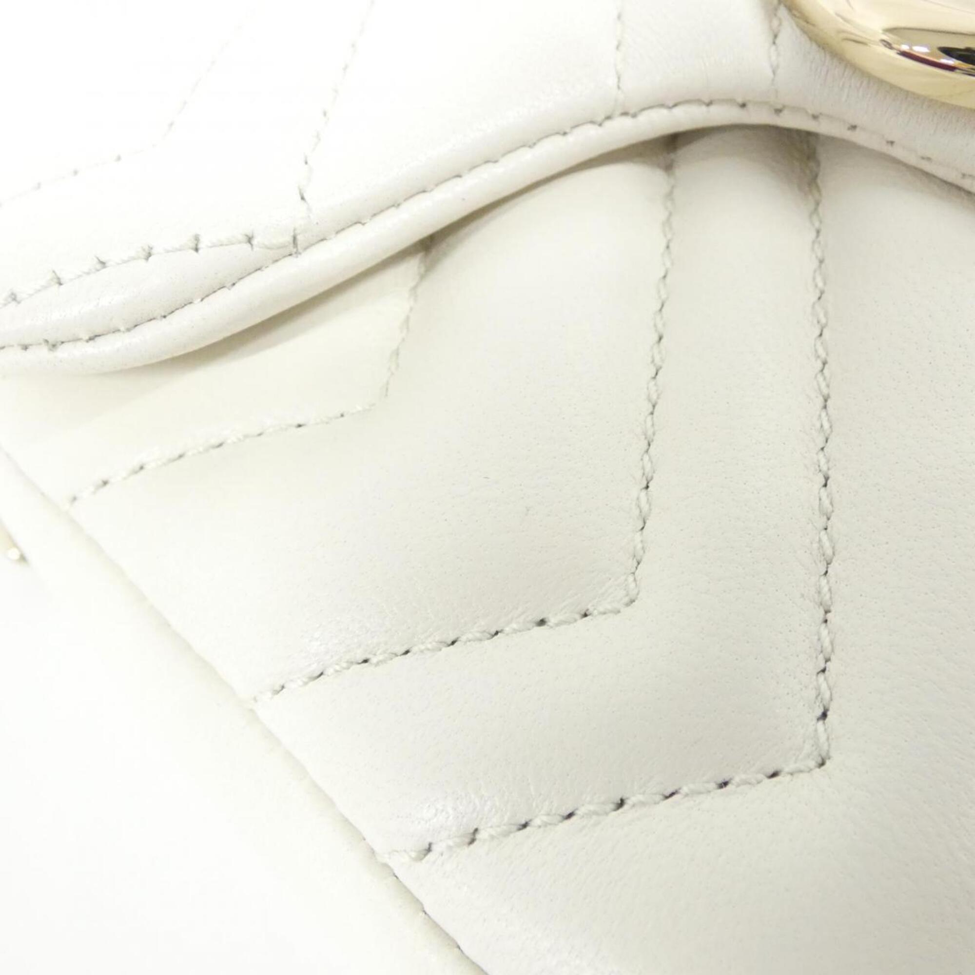 Gucci White Leather Shoulder Bag (Pre-Owned)