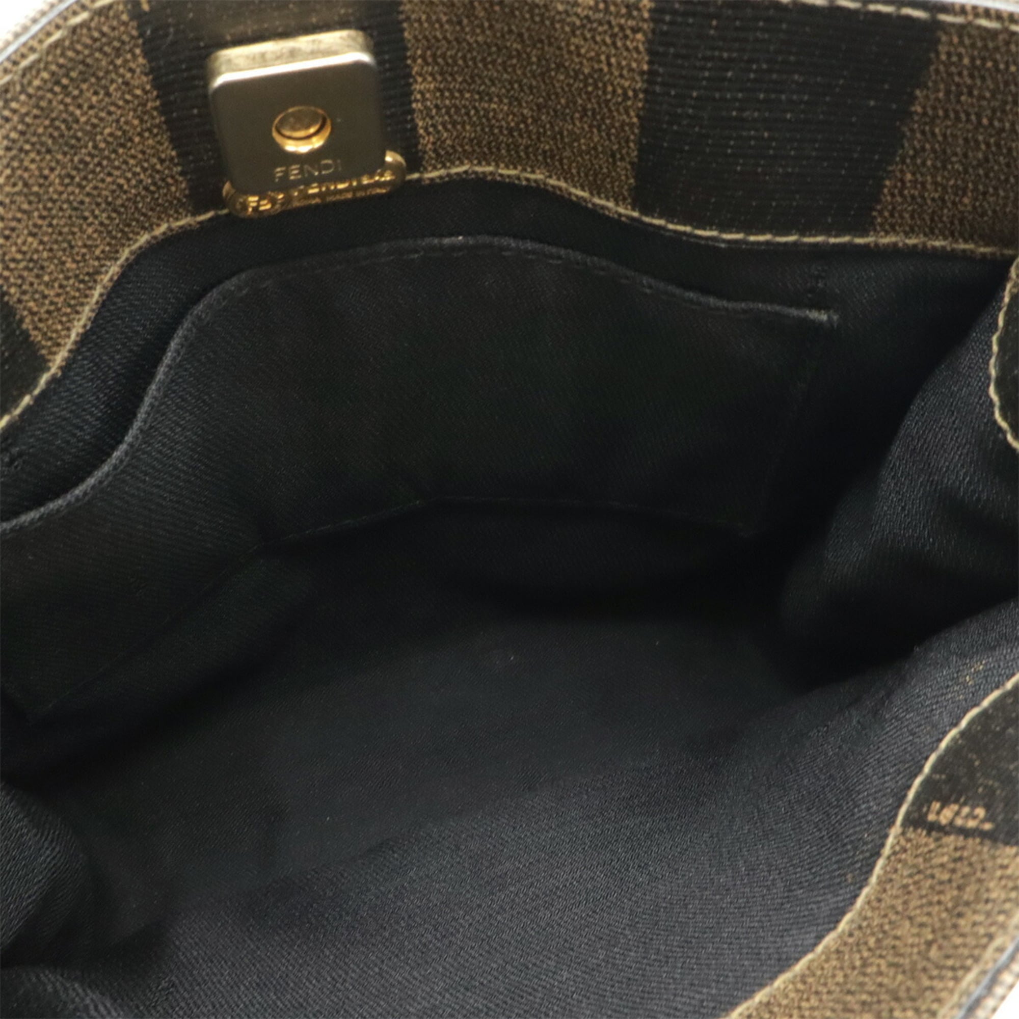 Fendi Khaki Brown Pvc Handbag (Pre-Owned)