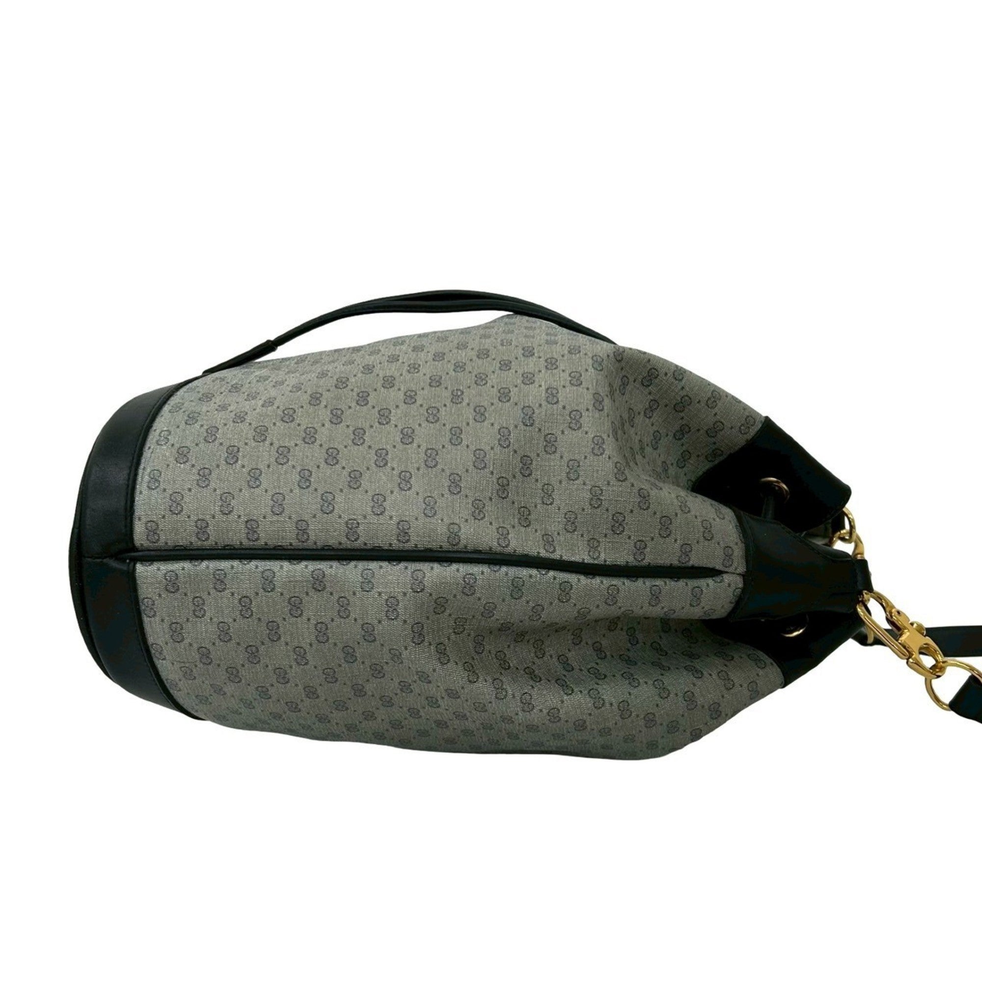 Gucci Navy Leather Pvc Shoulder Bag (Pre-Owned)